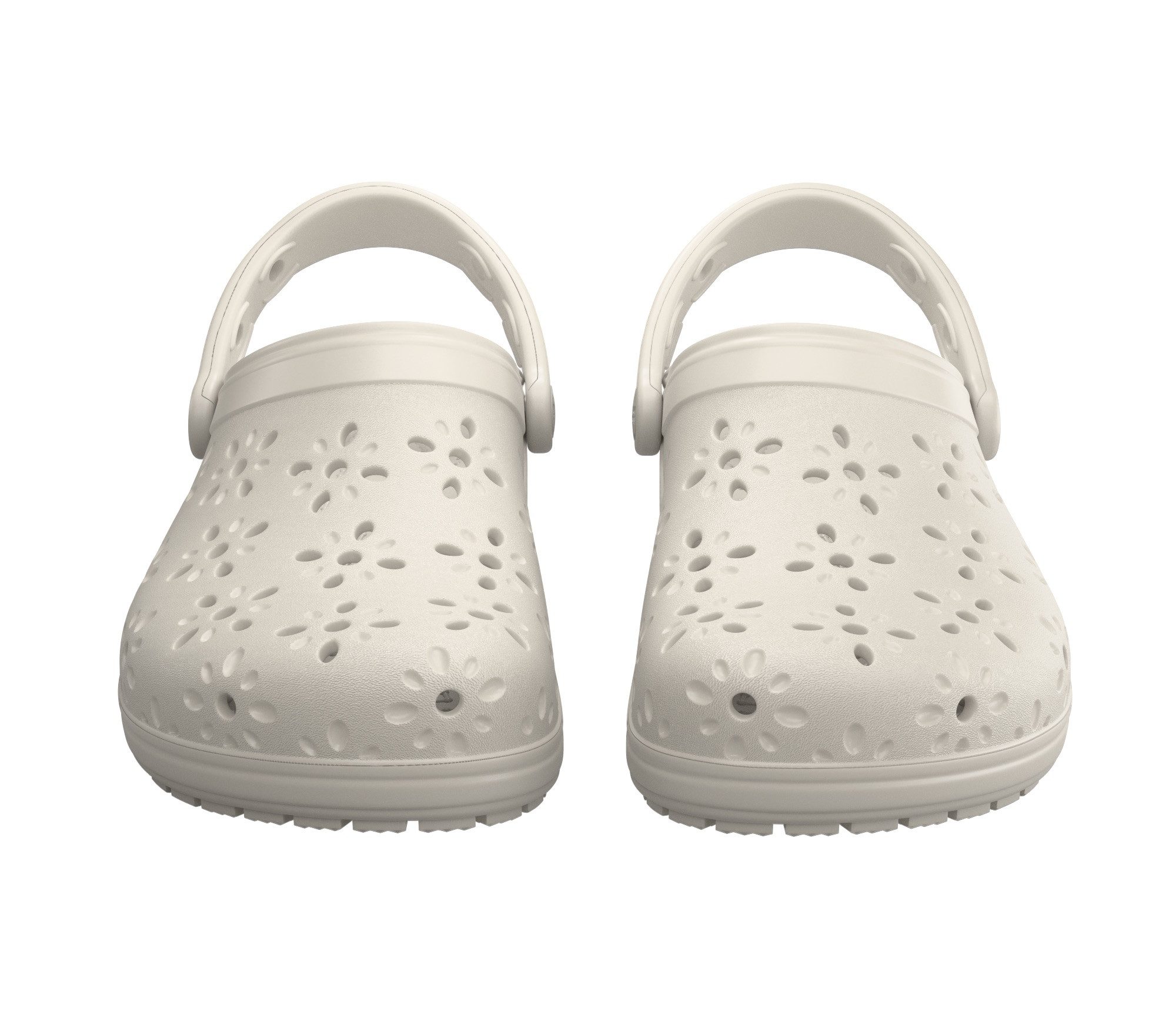 Crocs Clogs Classic Floral Cut Out Clog