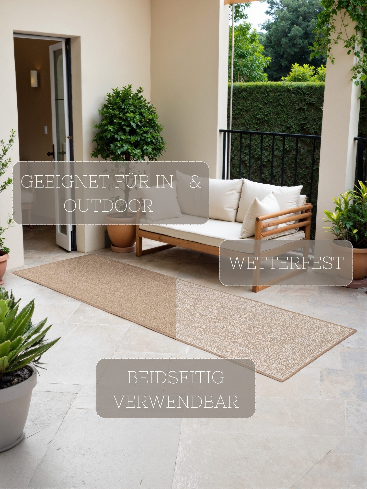 NORTHRUGS Outdoorkleed Kona omkeerbaar tapijt