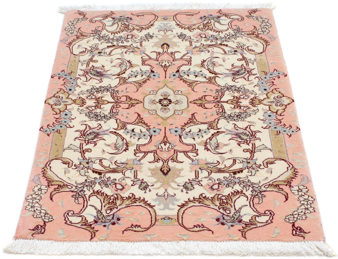 morgenland Wollen kleed Täbriz - 50 Raj bloemmotief rosso scuro 87 x 60 cm Handgeknoopt