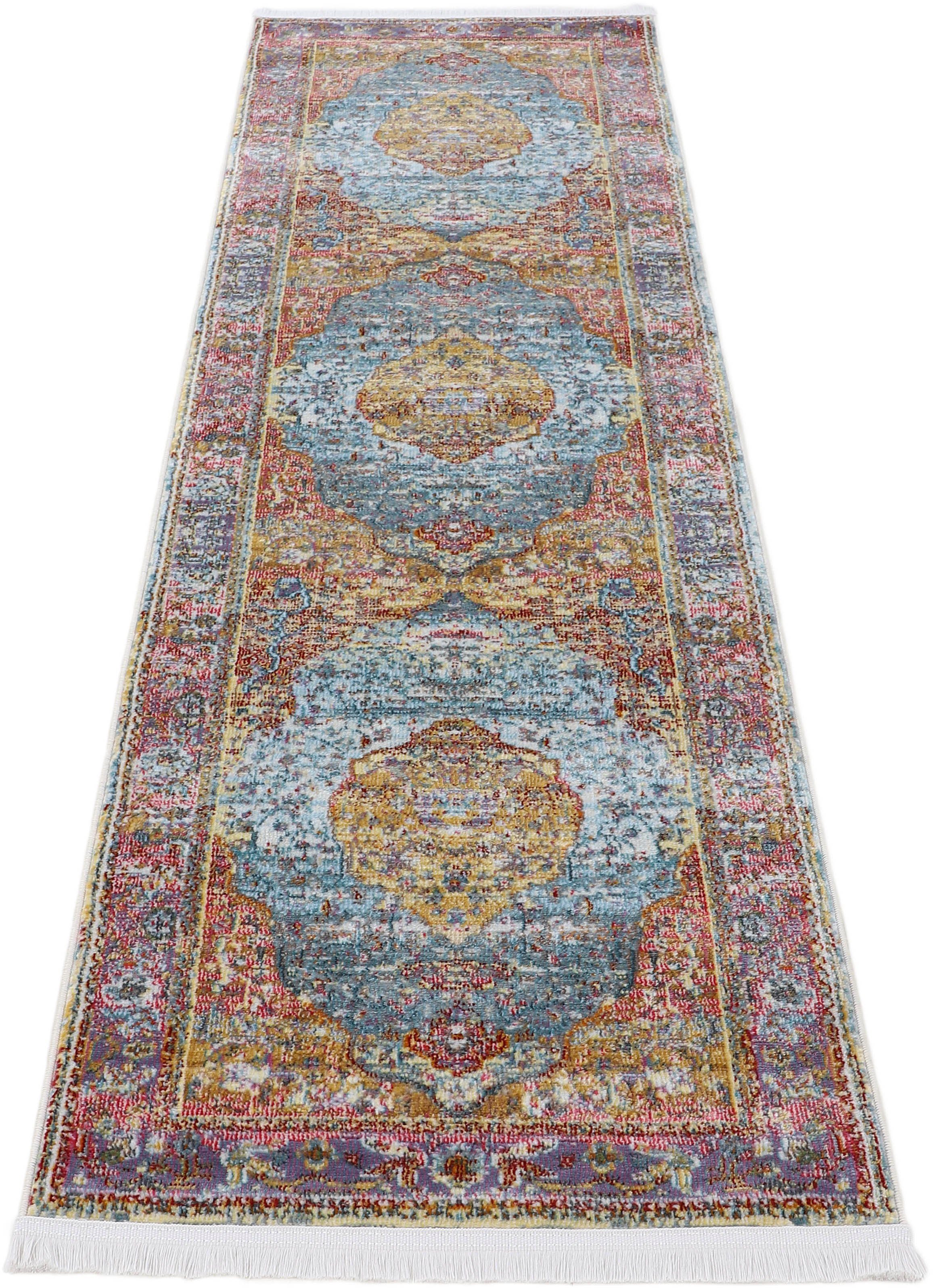 carpetfine Loper Esha Vintage-look, woonkamer