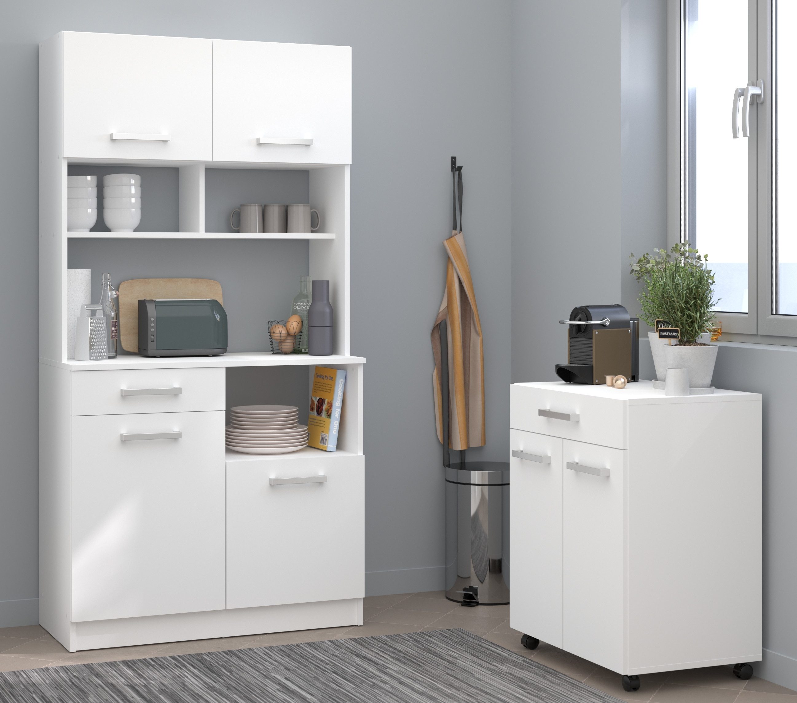 Parisot Kastenset UNO 2 melamine gecoat, praktisch en mooi, veel opbergruimte (2-delig)