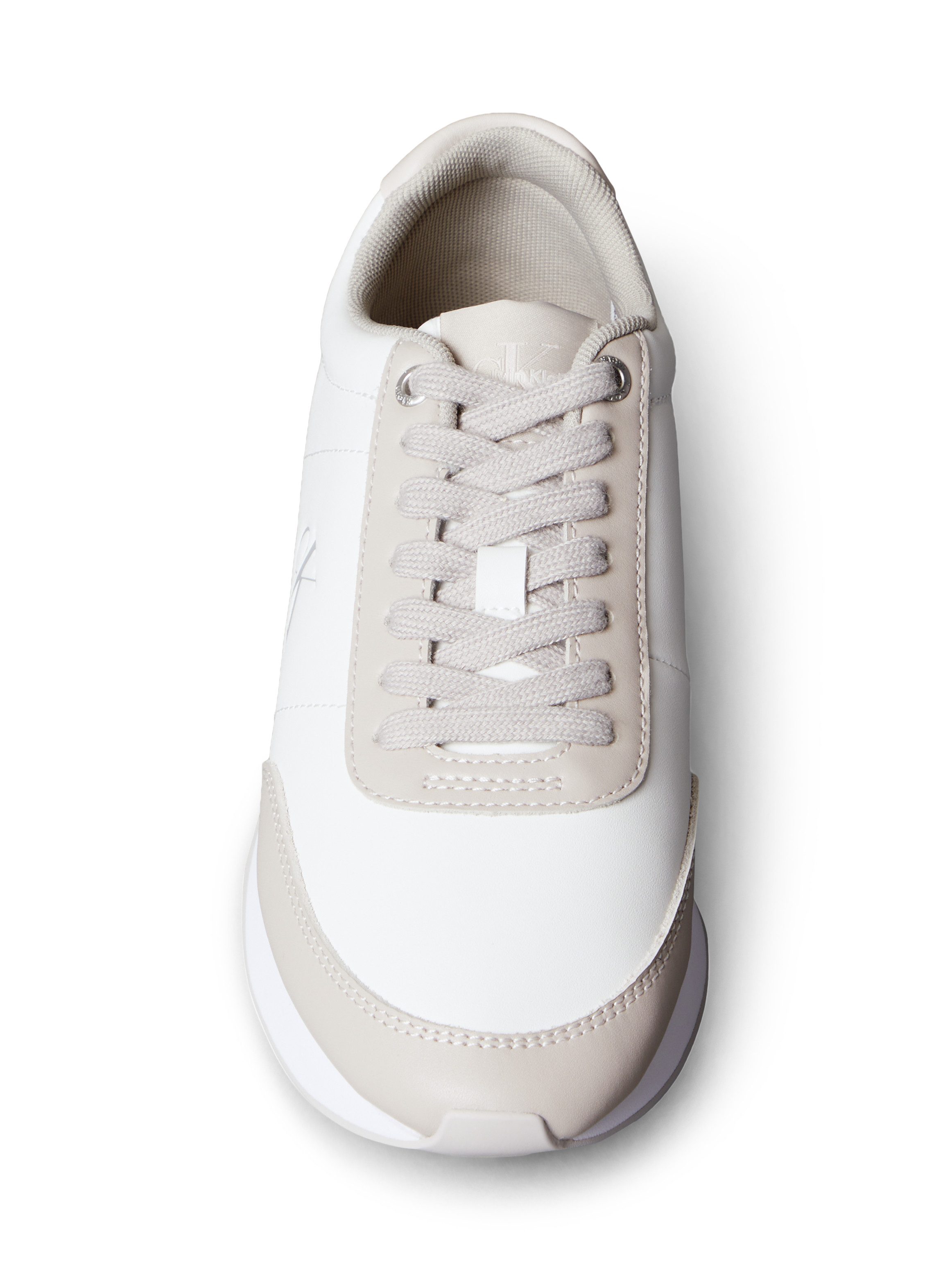 Calvin Klein Sneakers RETRO RUNNER LACE UP LTH MG Veterschoen, lage schoen, vrijetijdsschoen met gepolsterde schachtversteviging