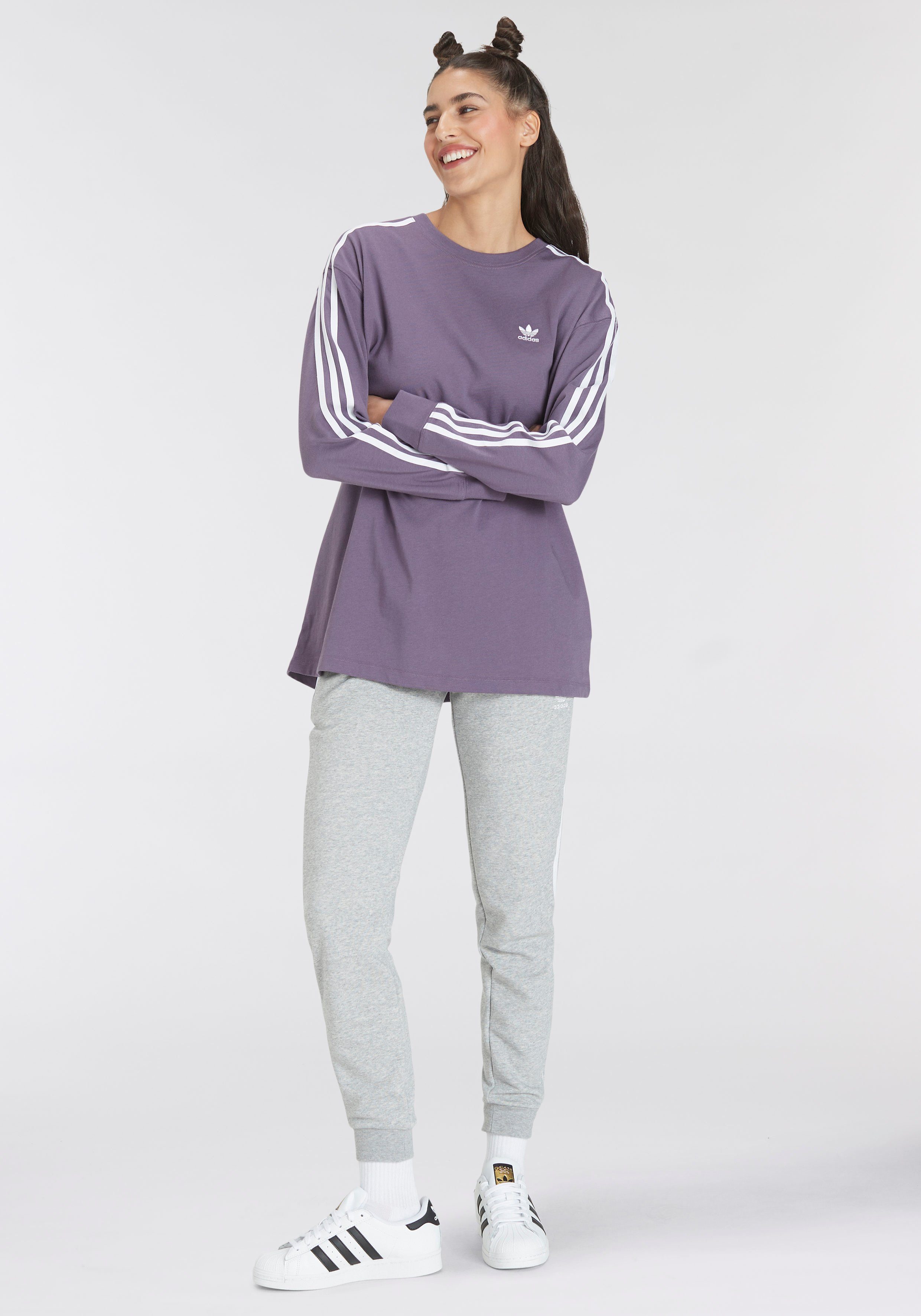 adidas Originals Shirt met lange mouwen 3S OS LS