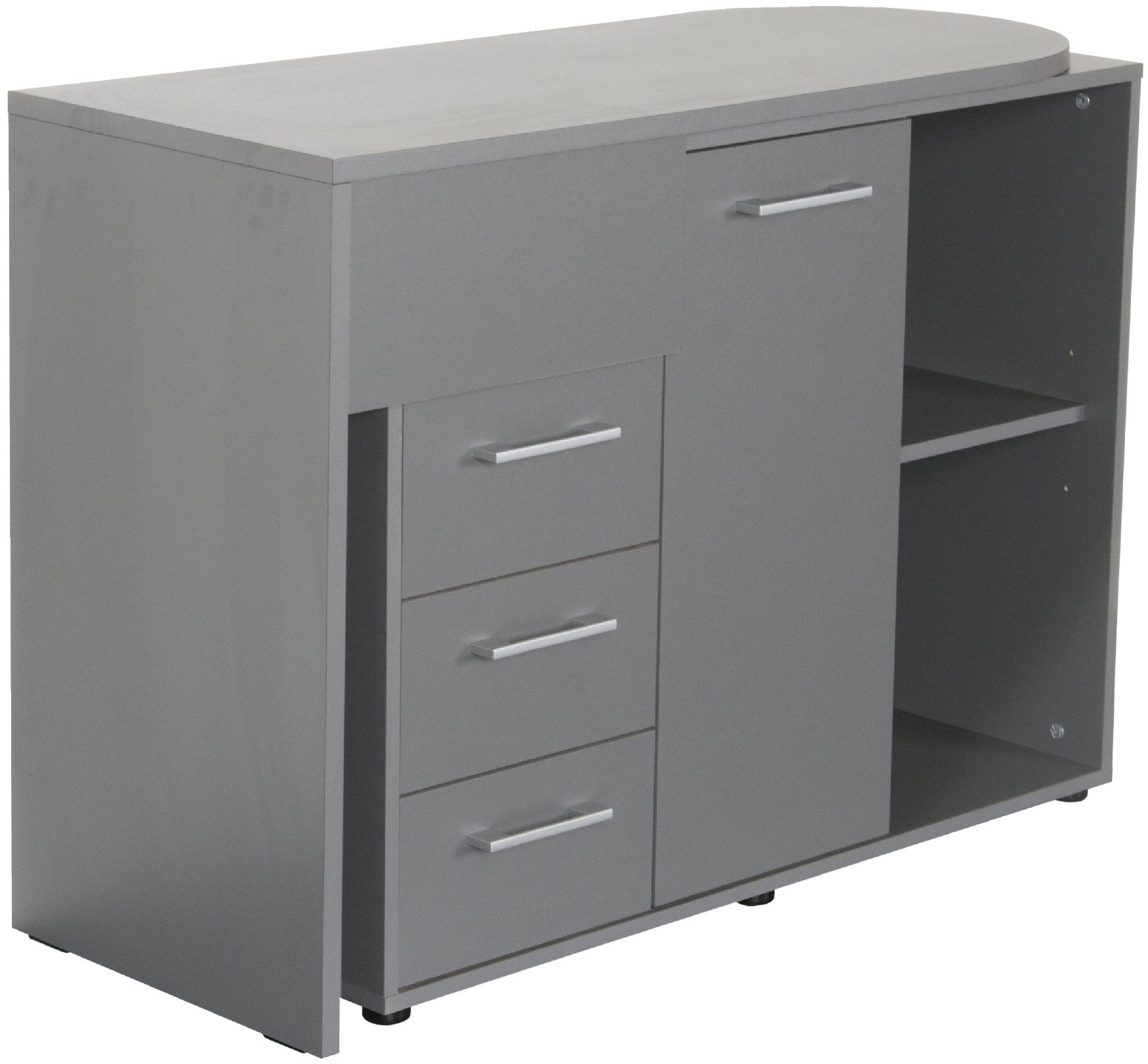 VOGL Möbelfabrik Bureau 1246 mit schwenkbarer Tischplatte draaibaar tafelblad, ruimtebesparend, made in germany