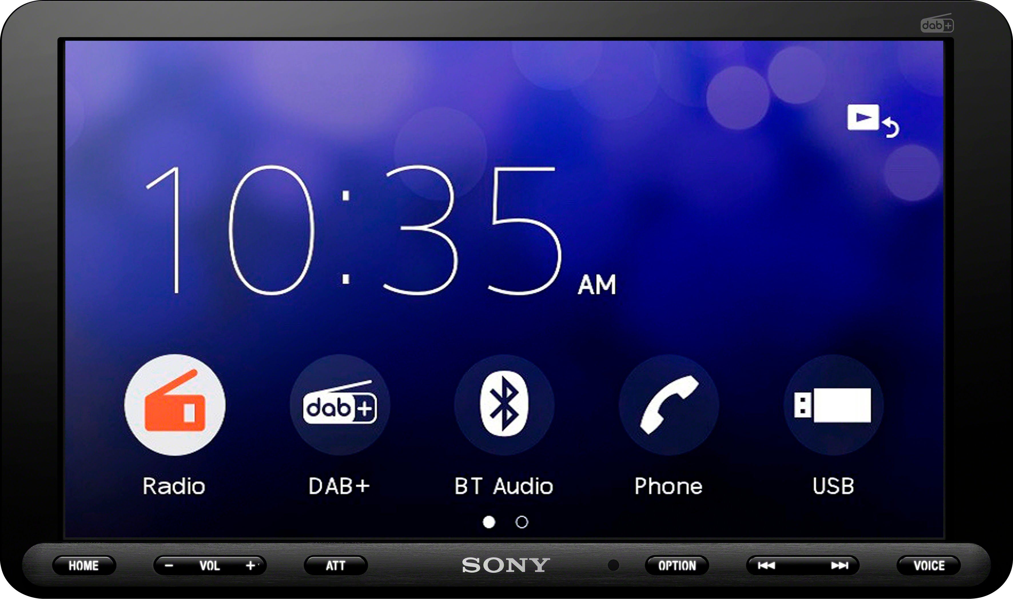 Sony XAVAX8050ANT Autoradio met scherm dubbel DIN AppRadio, Bluetooth handsfree, DAB+ tuner, Incl. D