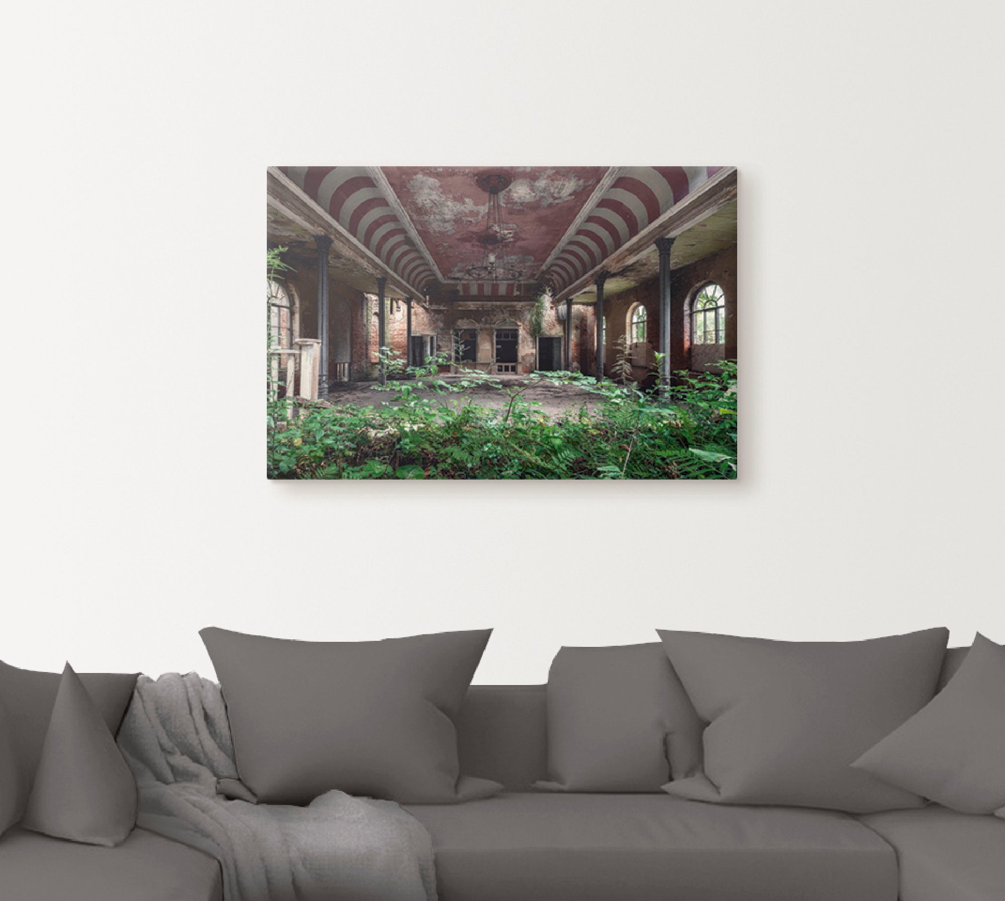 Artland Artprint Lost Places - danszaal - verlaten als artprint op linnen, poster in verschillende formaten maten