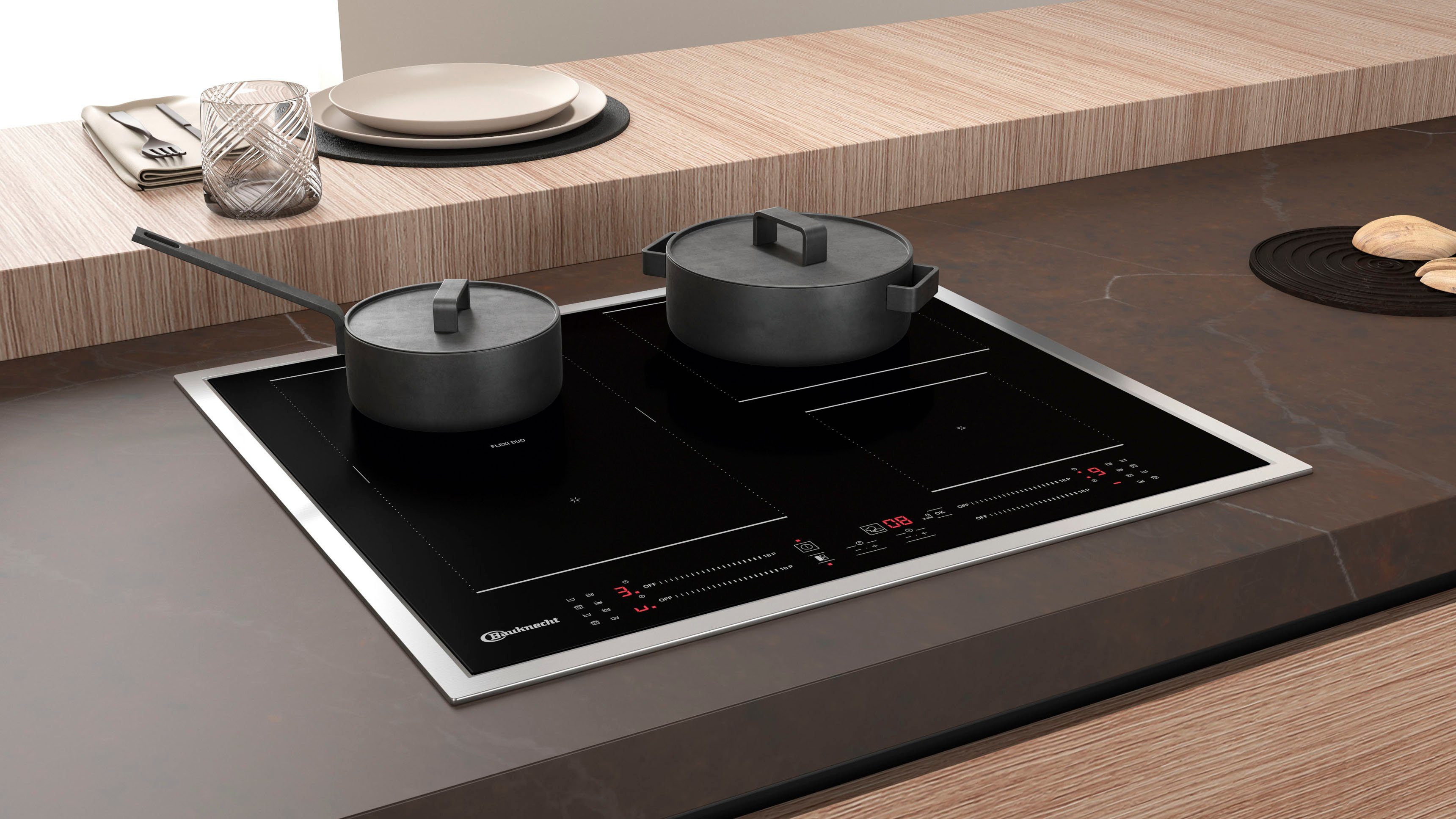BAUKNECHT Inbouw ovenset BAKO 4 PF16 BLACK