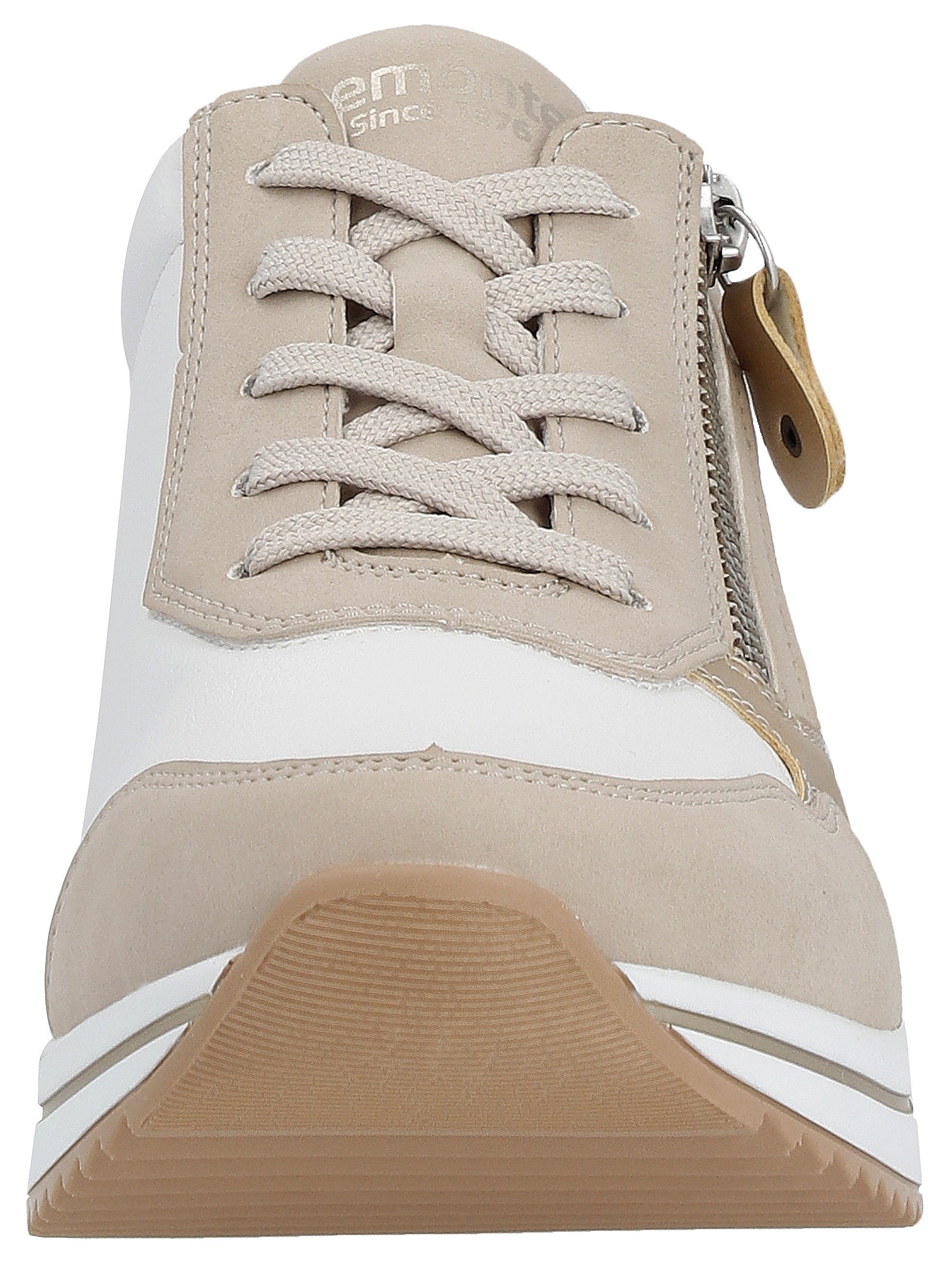 Remonte Sneakers met sleehak , vrijetijdsschoen, lage schoen, veterschoen, vegan verwerking