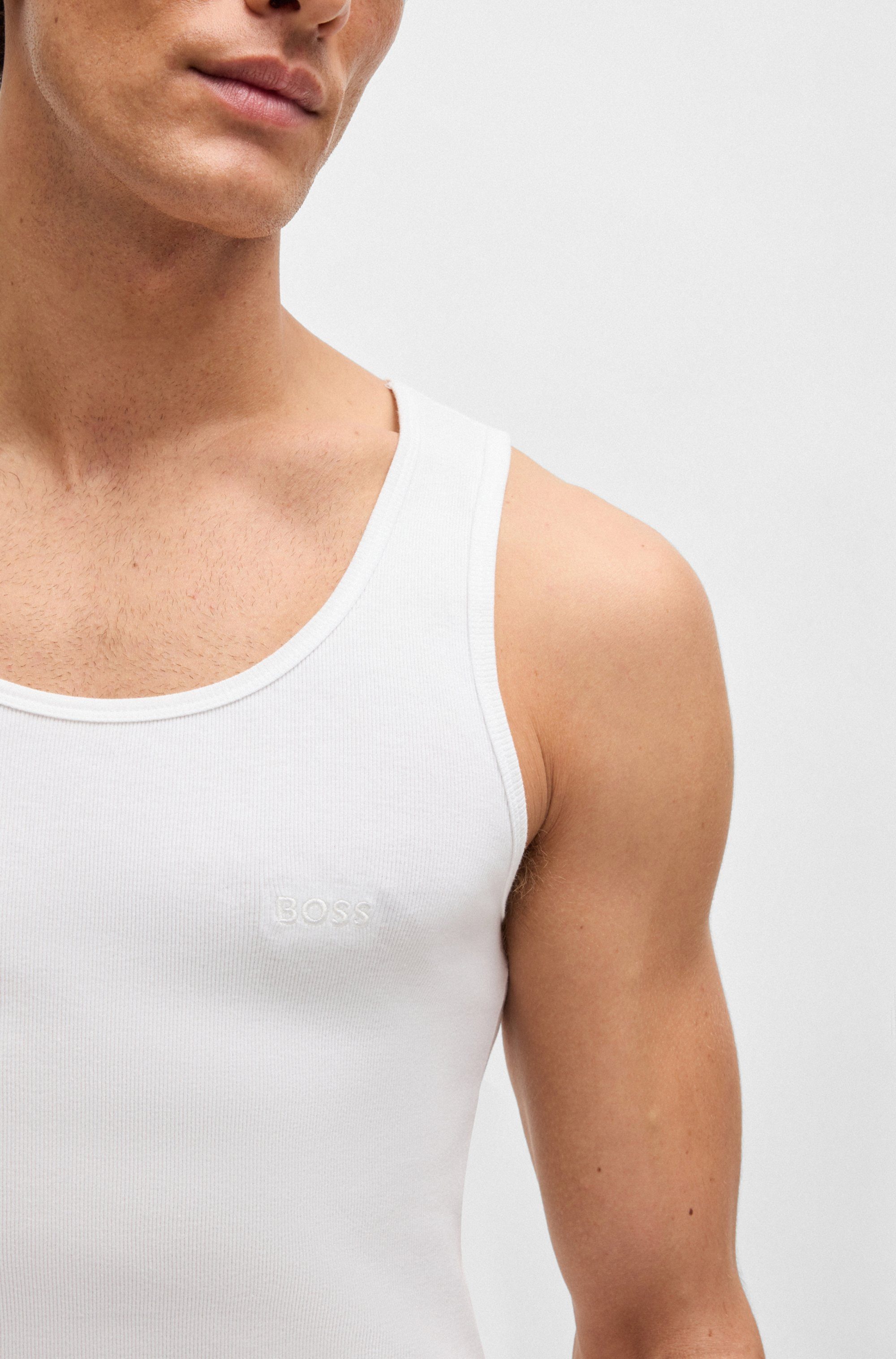 BOSS Tanktop 3P RibClassic BOSS ONE x David Beckham