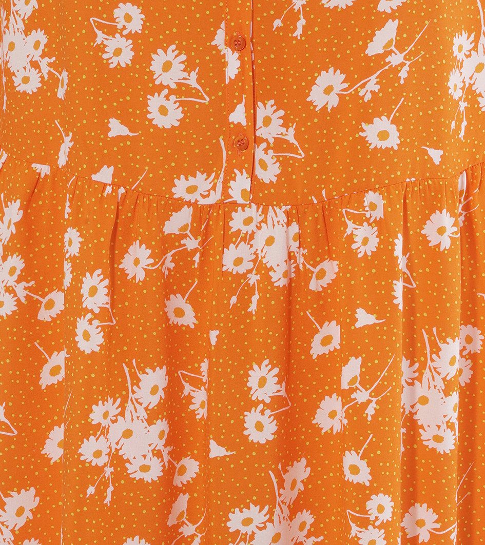 Aniston PLUS Lange blouse met bloemen en kleine stippen bedrukt - nieuwe collectie