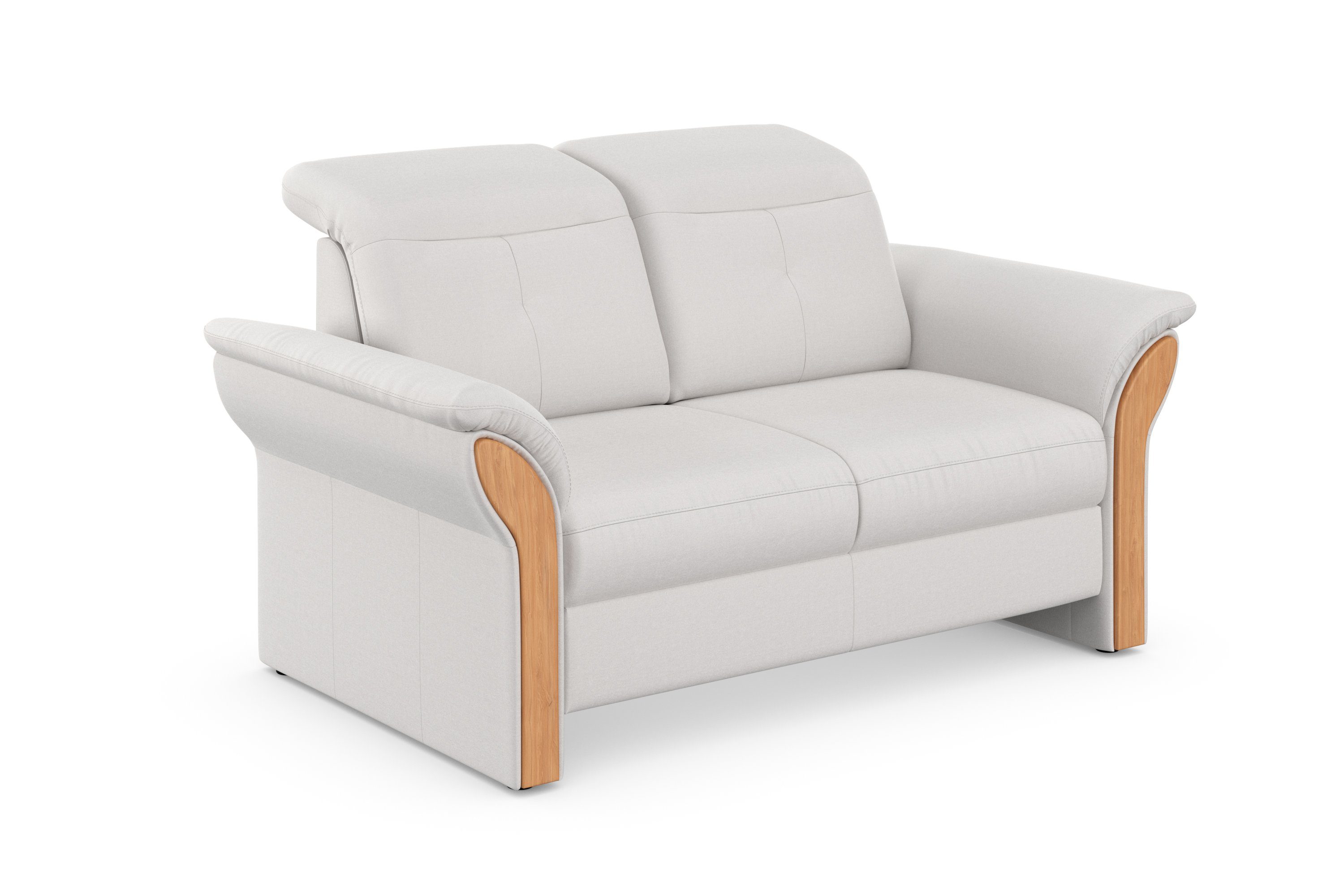 Home affaire 2-zitsbank Dangast Verstelbare hoofdsteun, houten frontlijsten, naar keuze ook in Easy clean bekleding