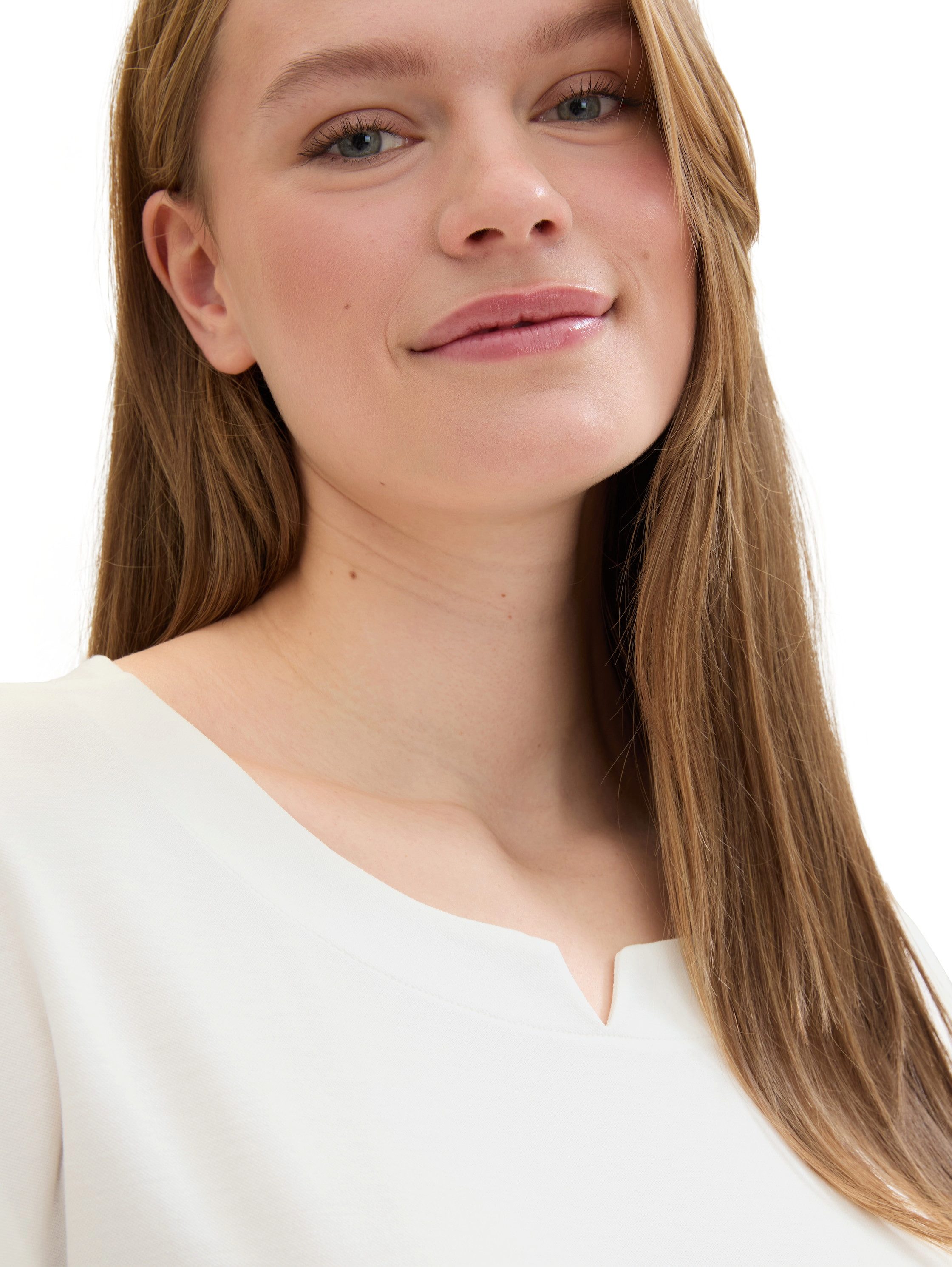 TOM TAILOR MY TRUE ME T-shirt met ronde halslijn en extra brede tailleband