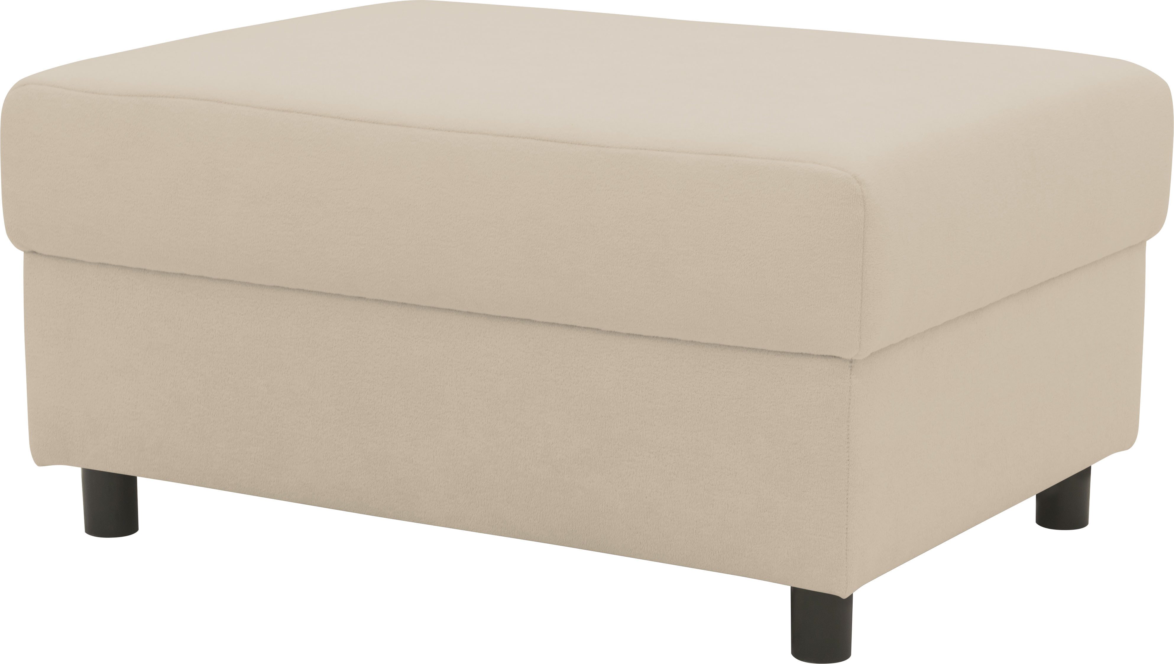INOSIGN Hocker Turah 2 in Cord of waterafstotende microvezel, moderne poef, passend bij de hoekbank, b/d/h: 83/60/44 cm