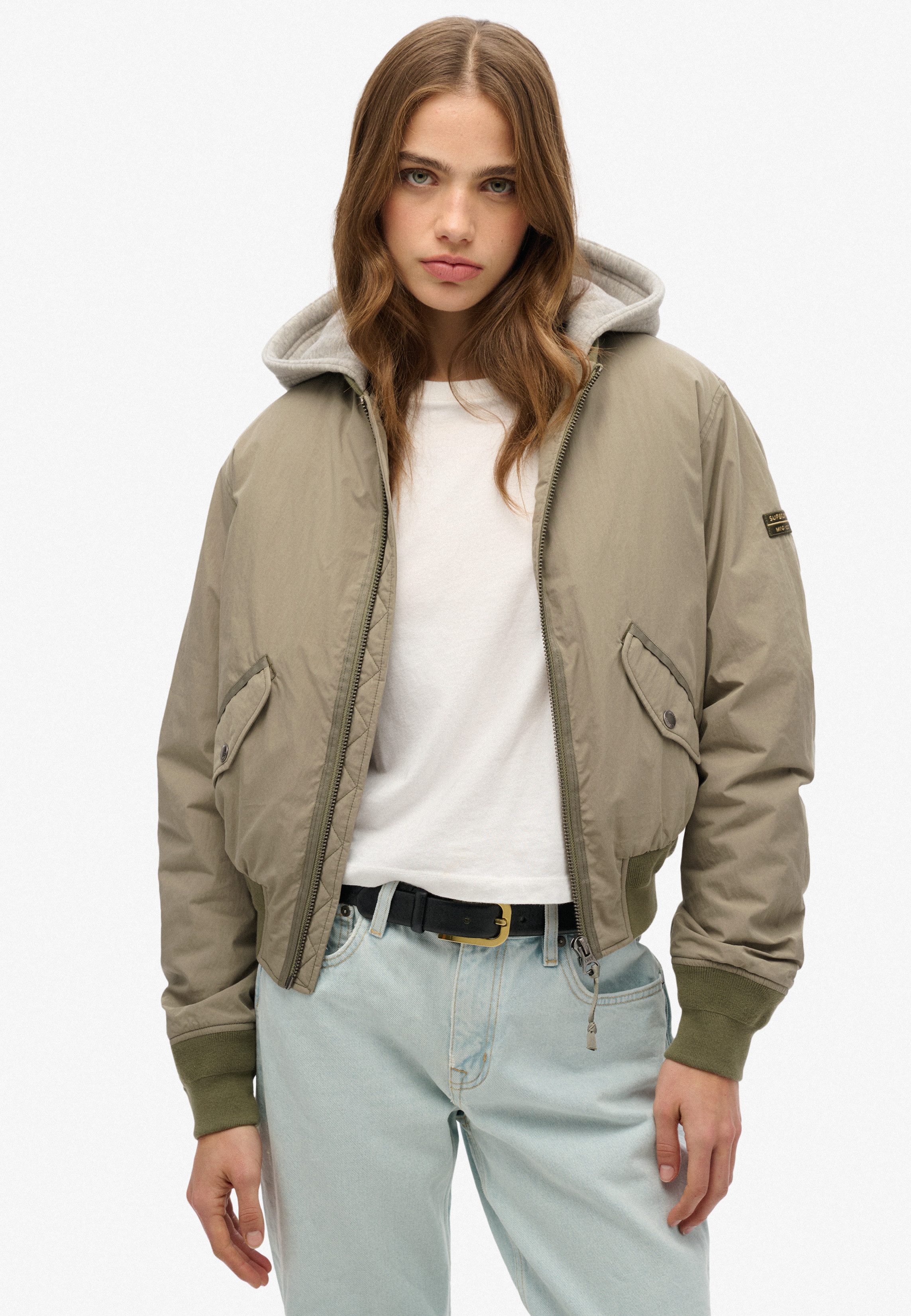Superdry Bomberjack HOODED MA1 BOMBER JACKET