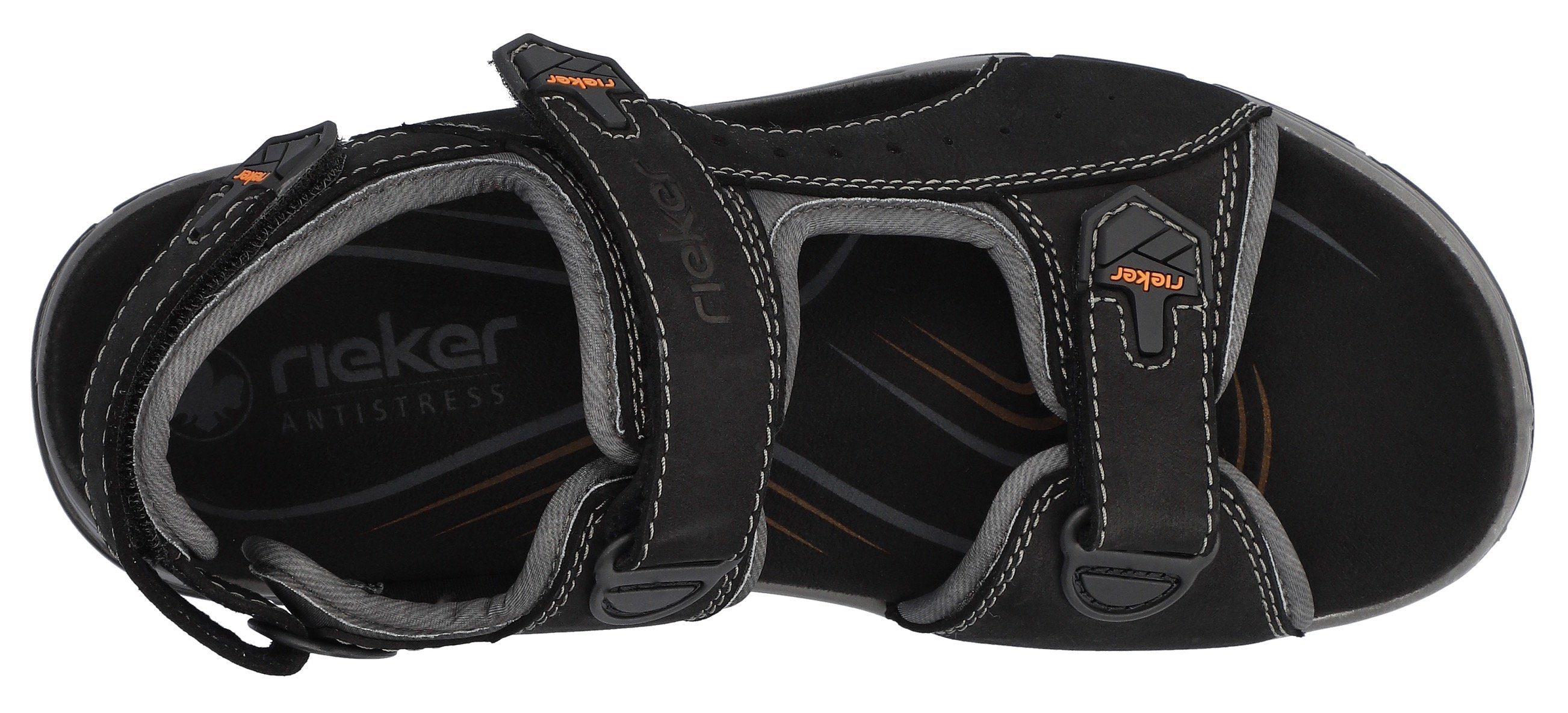 Rieker Sandalen , zomerschoen, klittenbandschoen, vrijetijdssandaal, met 3 klittenbandsluitingen