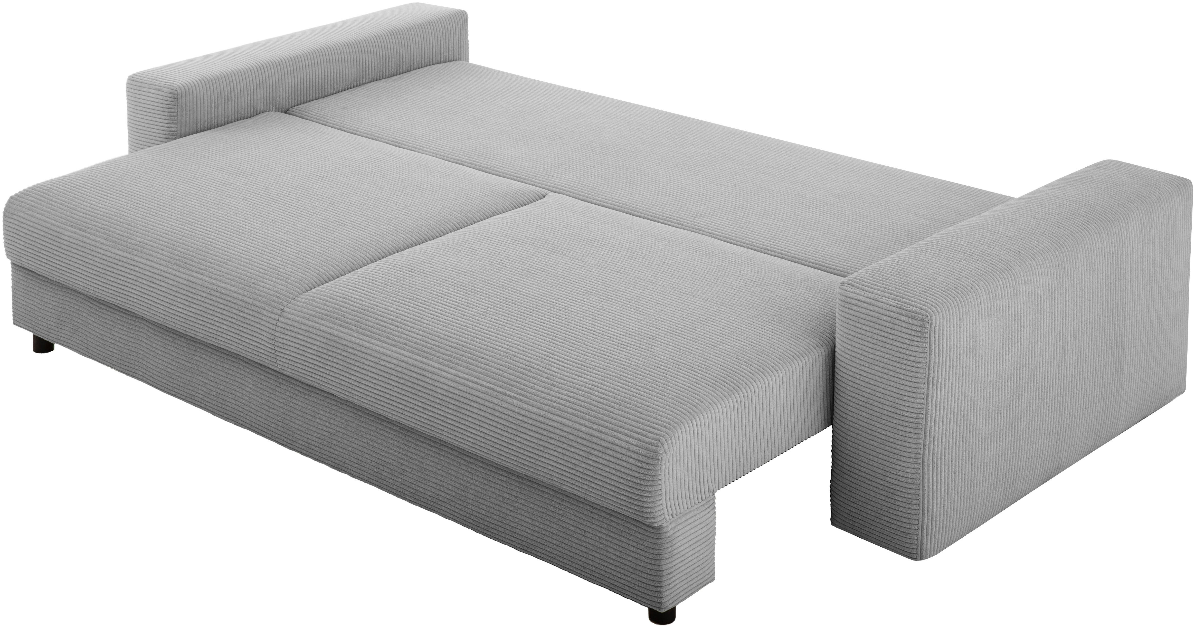 LeGer Home by Lena Gercke Slaapbank Imoga, kussen met slaapfunctie, 3-zits bank, bank met bedlade in moderne kleuren en stoffen, bedfunctie, ligoppervlak: 200x150 cm