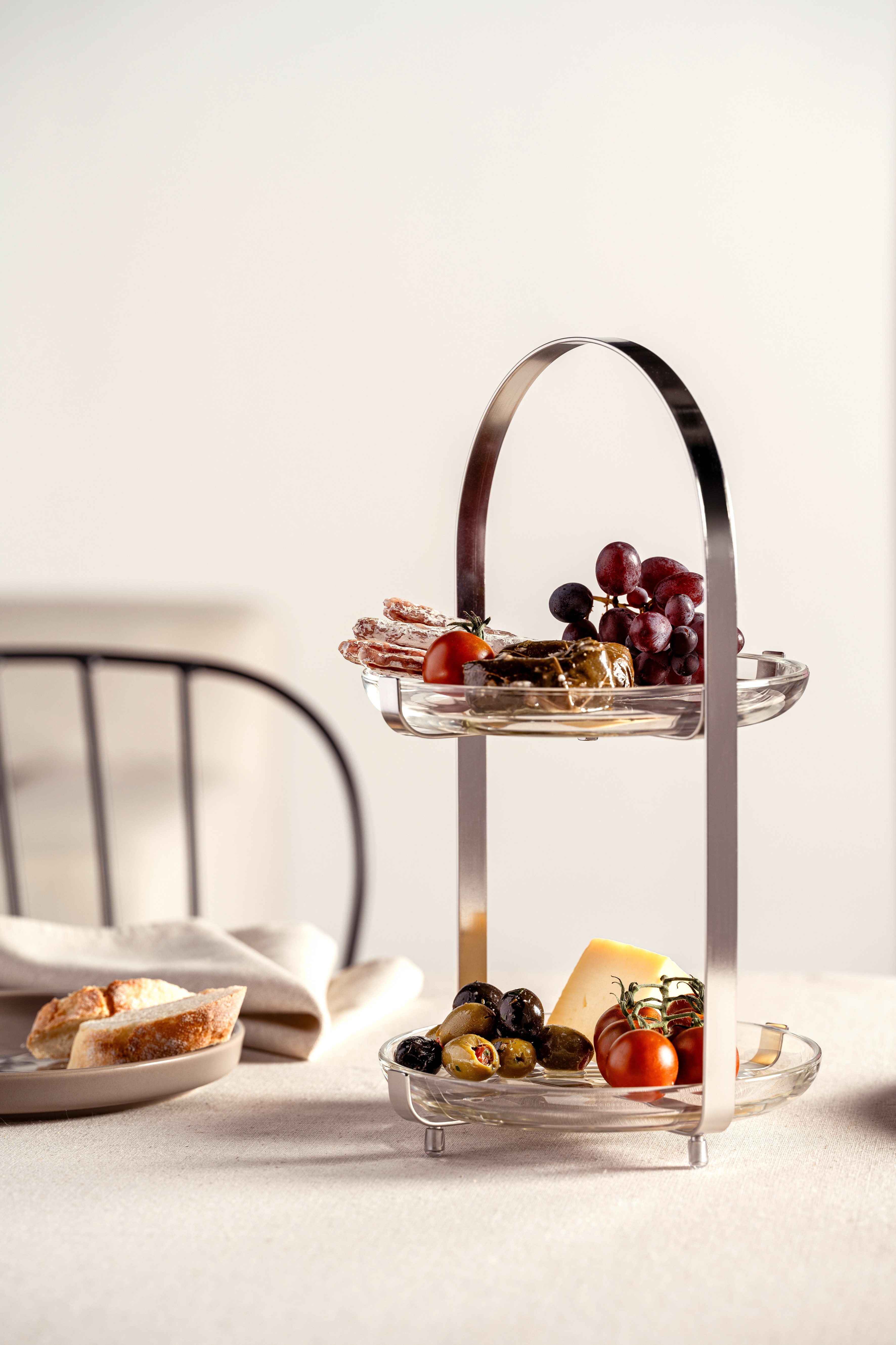 LEONARDO Etagère CUCINA, 2-laags - hoogte 32 cm Serveerschaal meerlaags, om te serveren en presenteren