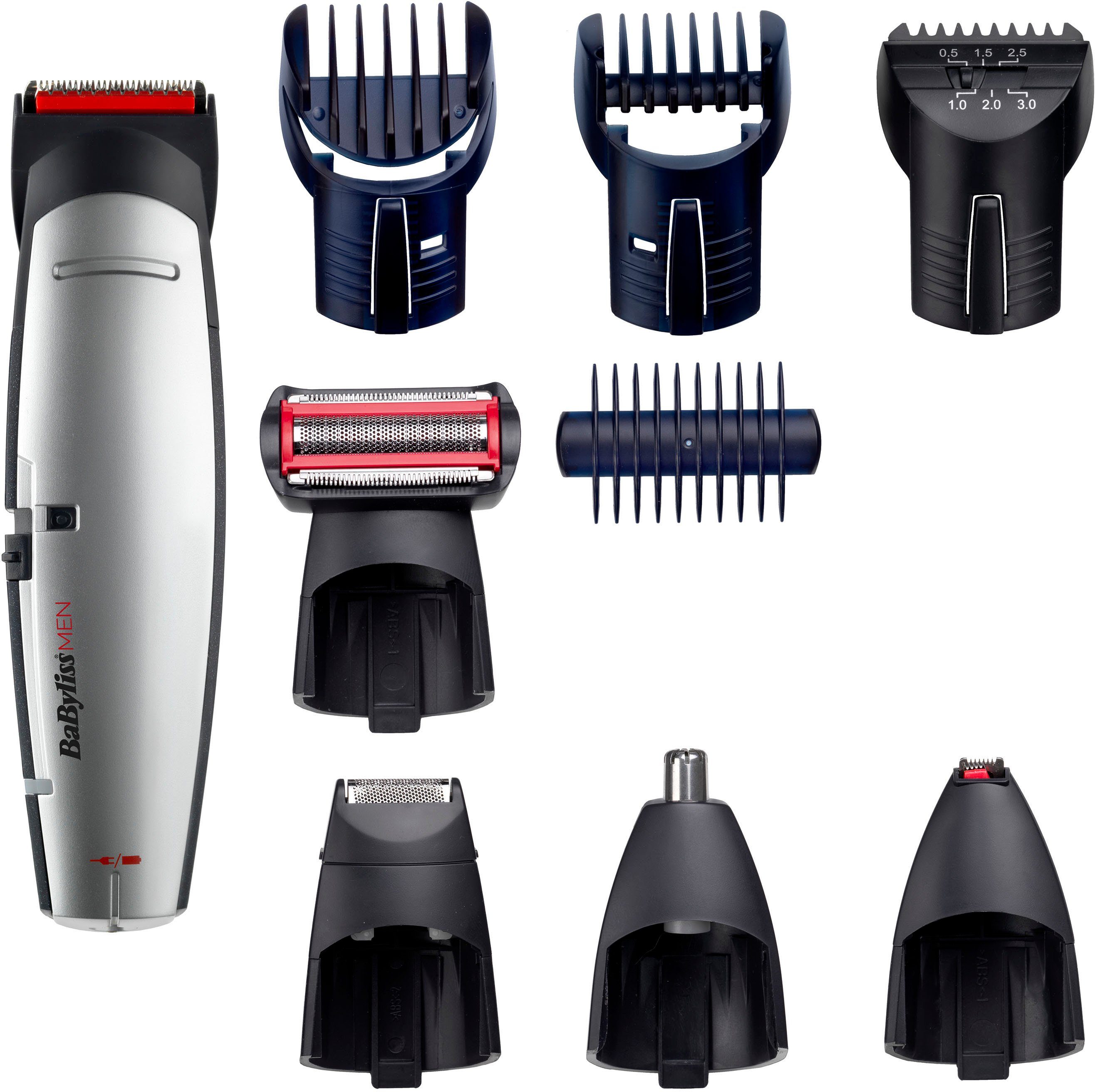 Babyliss Multifunctionele trimmer E837E MEN X-10 Multigrooming set voor hoofd, gezicht & lichaam