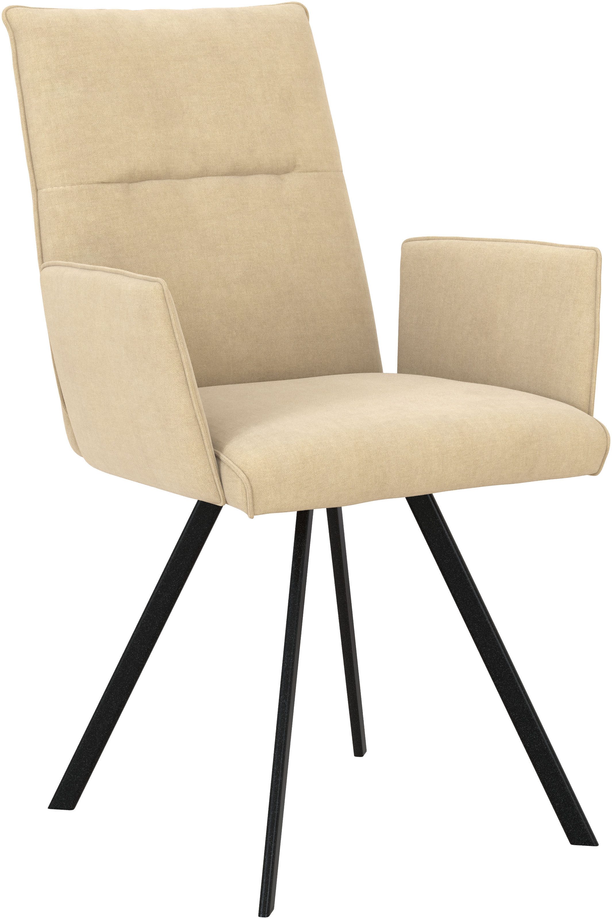 Home affaire Stoel met armleuningen Sava Metalen frame (set, 2 stuks)