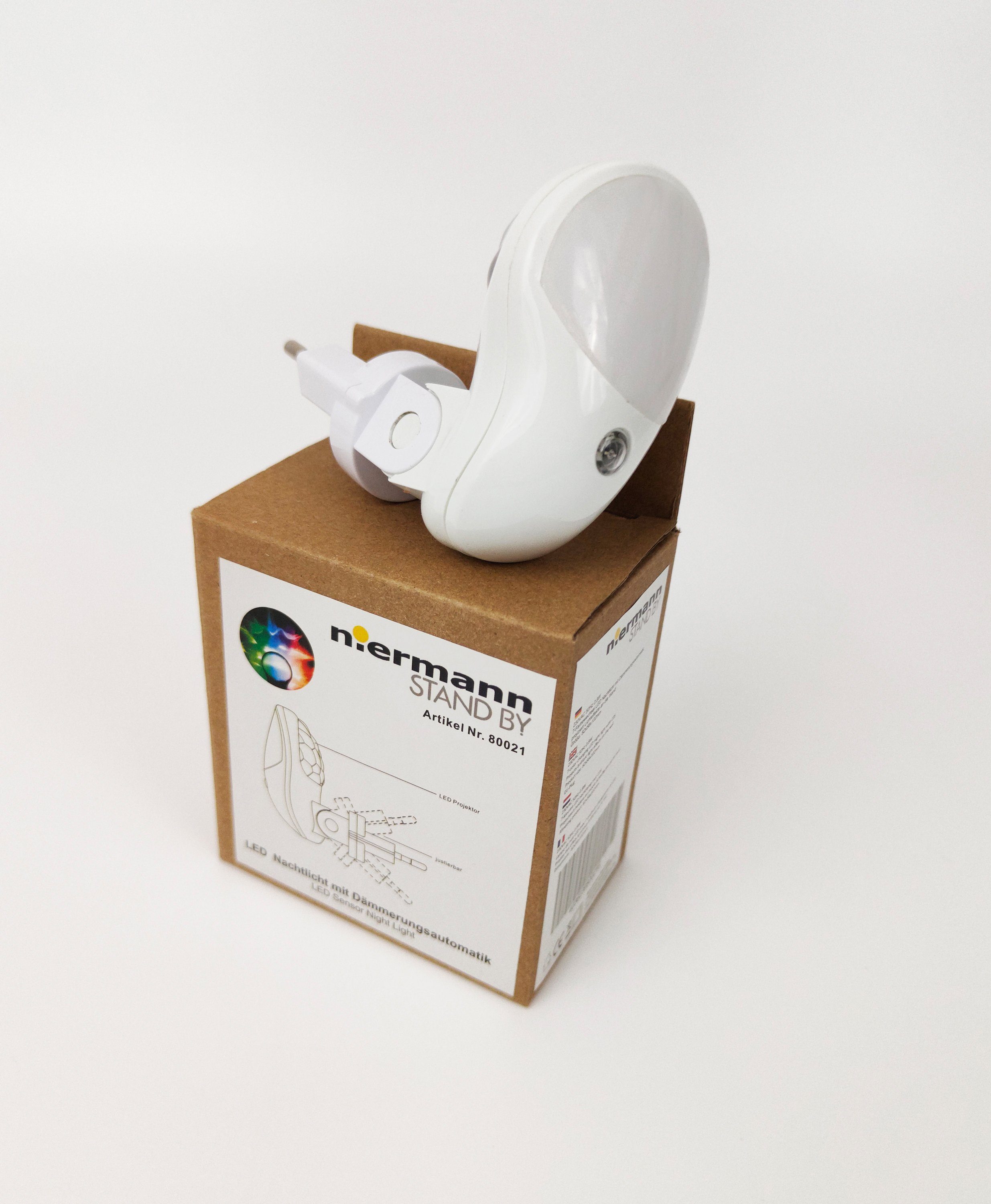 niermann Lednachtlampje LED-Projector (2 stuks)