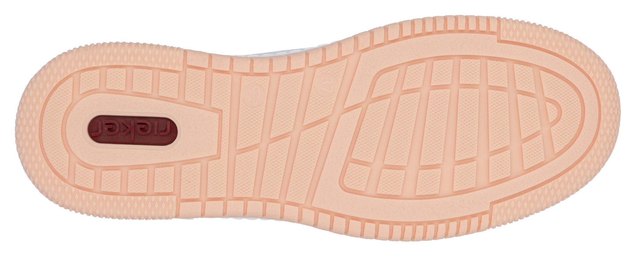 RIEKER Sport Sneakers in actuele kleurcombinatie, vrijetijdsschoen, lage schoen, veterschoen