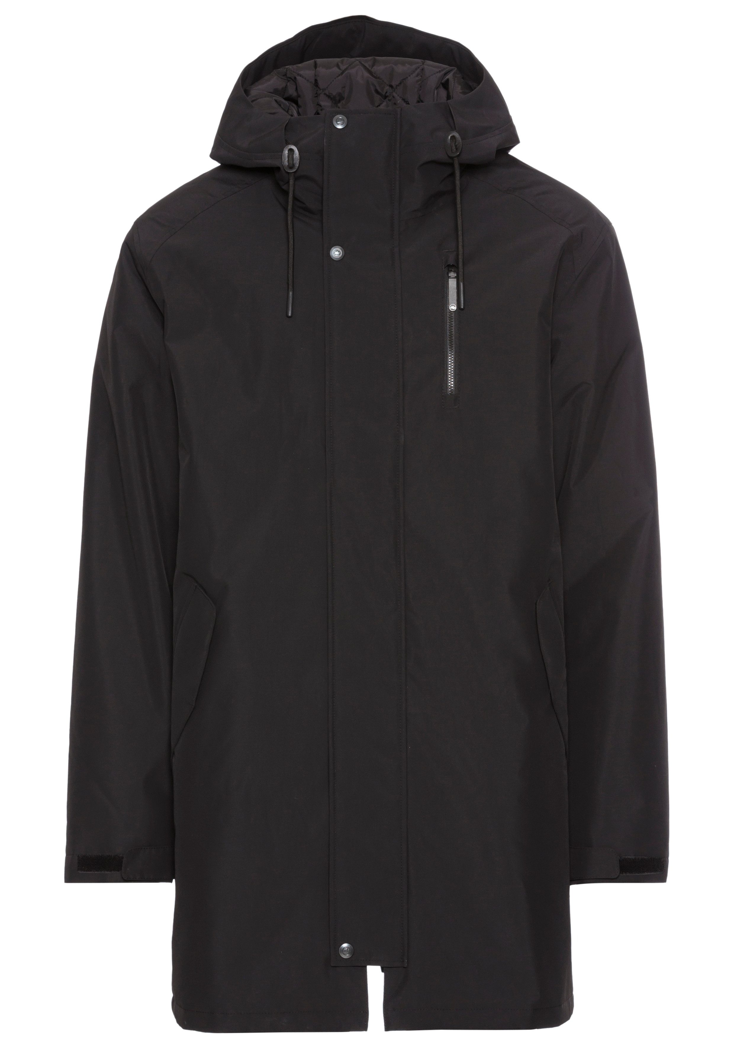 Polarino Functionele parka ademend waterdicht winddicht met gevoerde capuchon
