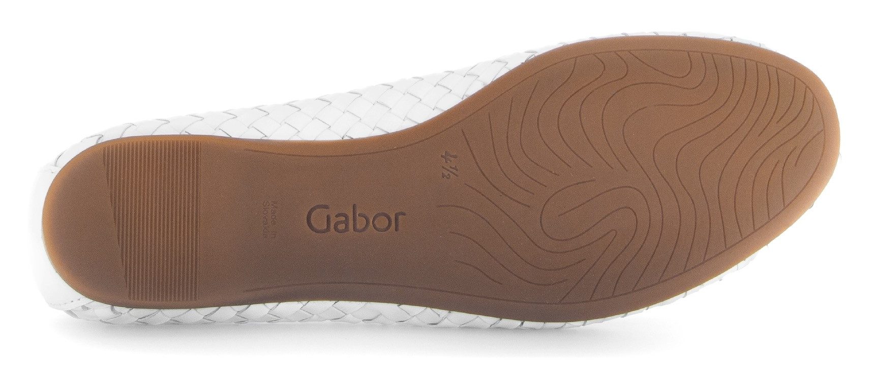 Gabor Ballerina's , instapschoen, lenteschoen, zakelijke schoen met mooi vlechtpatroon