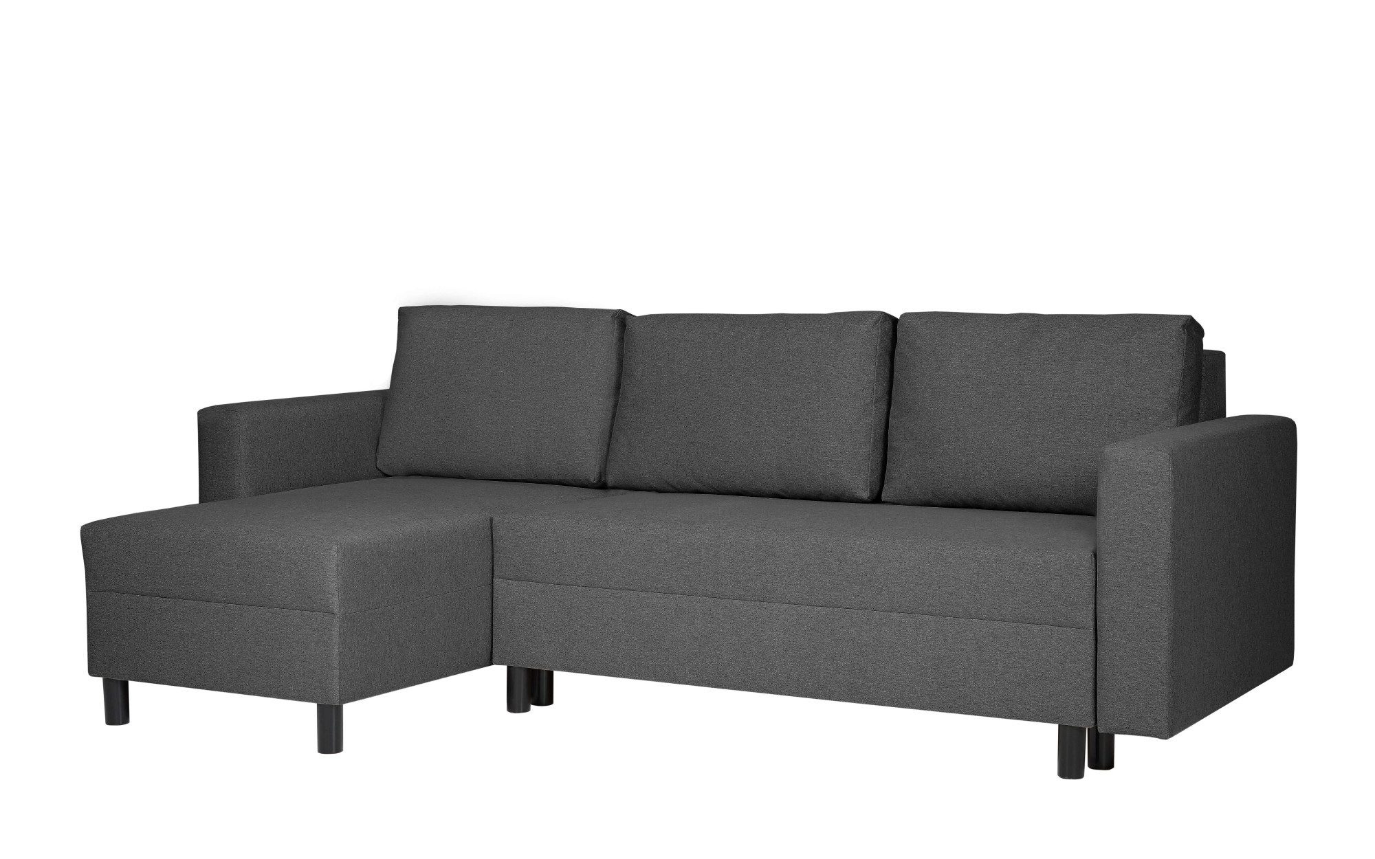 INOSIGN Hoekbank GLENOE slaapbank met bedlade, ottomane aan beide zijden te monteren L-vorm, afmetingen B/D/H: 230/135/84,5 cm, velvet & zachte structuur