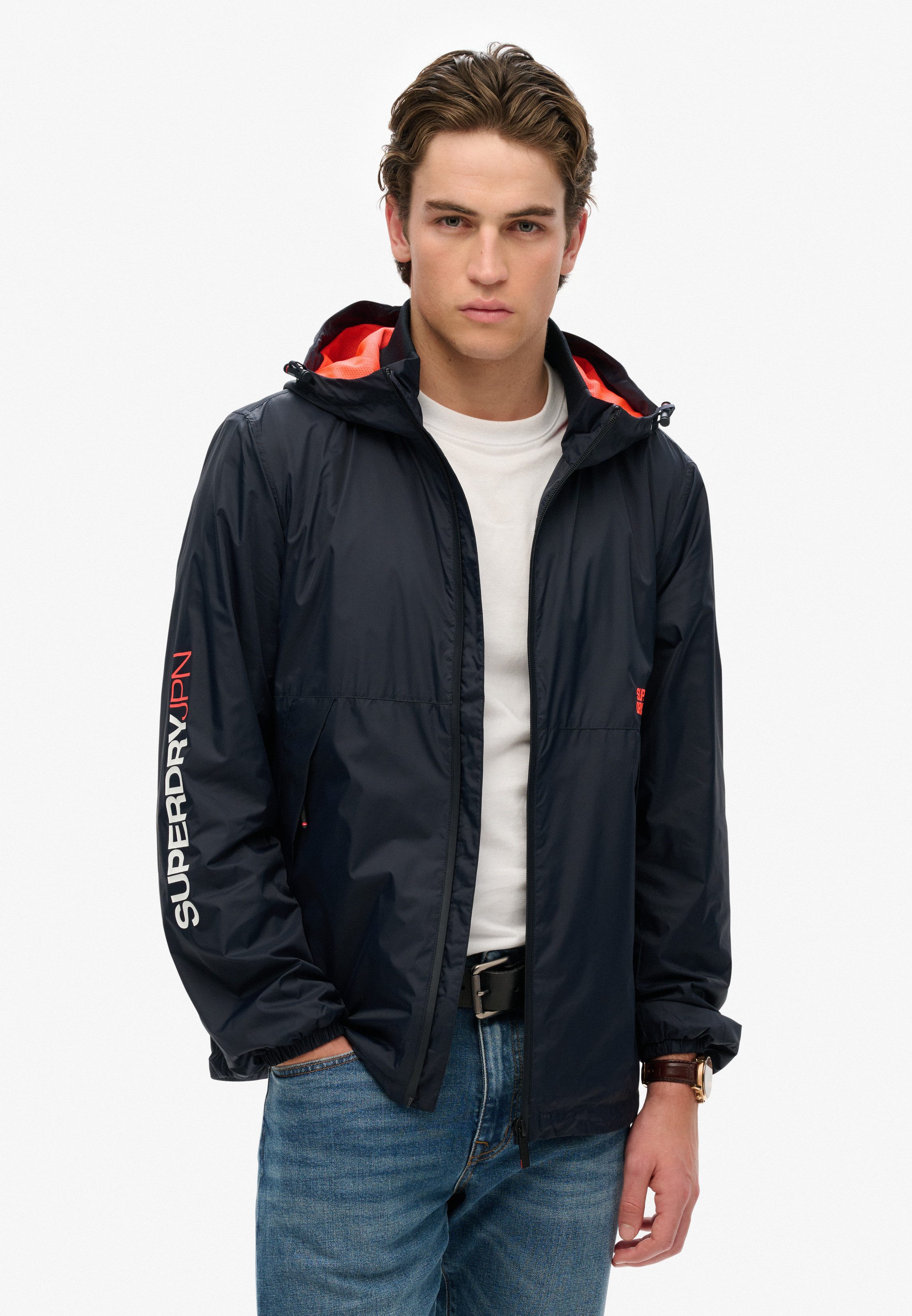 Superdry Outdoorjack HOODED LOGO WINDBREAKER JACKET