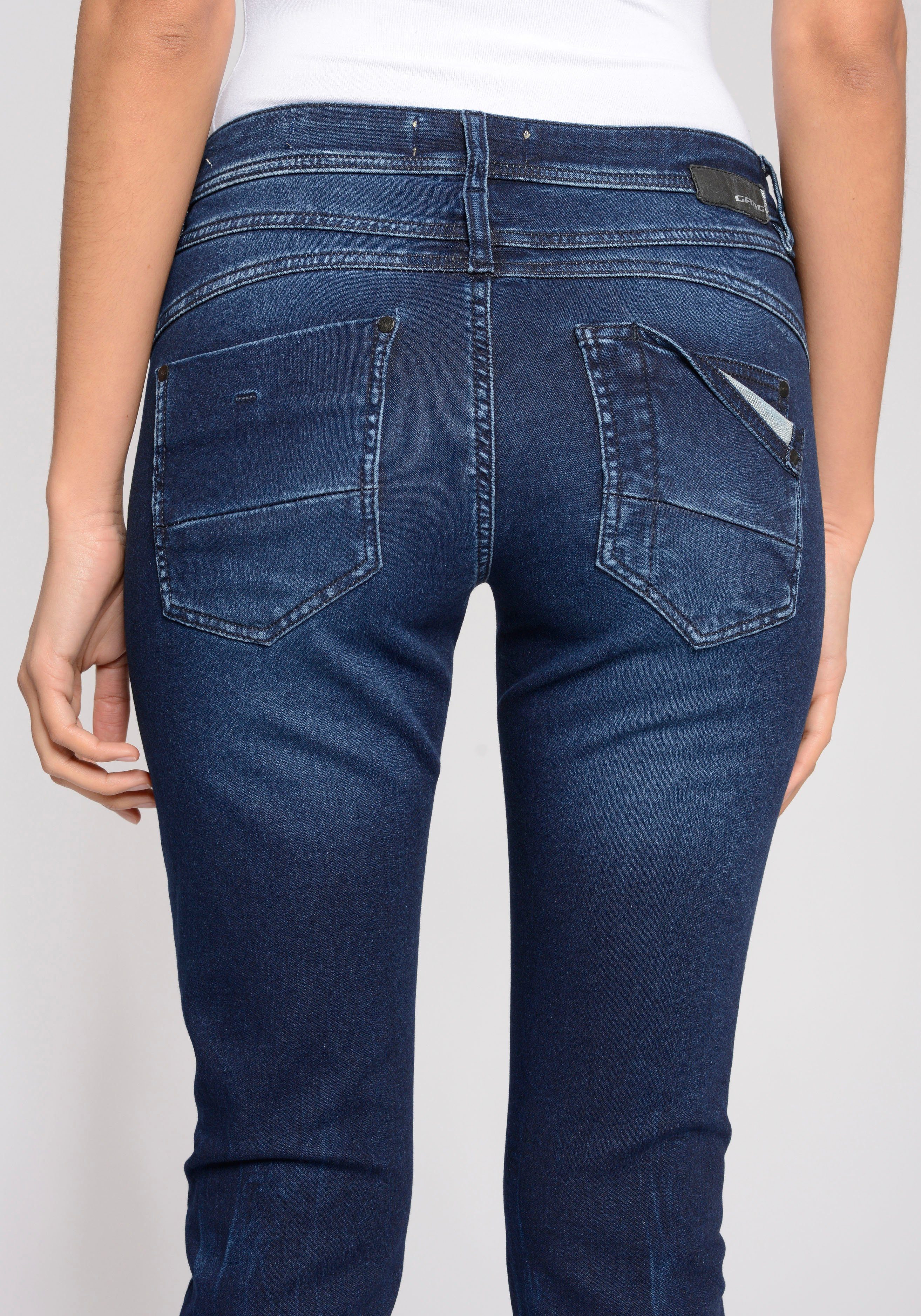 GANG Relax fit jeans 94AMELIE CROPPED in 5-pocket-stijl