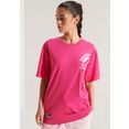 superdry shirt met print roze