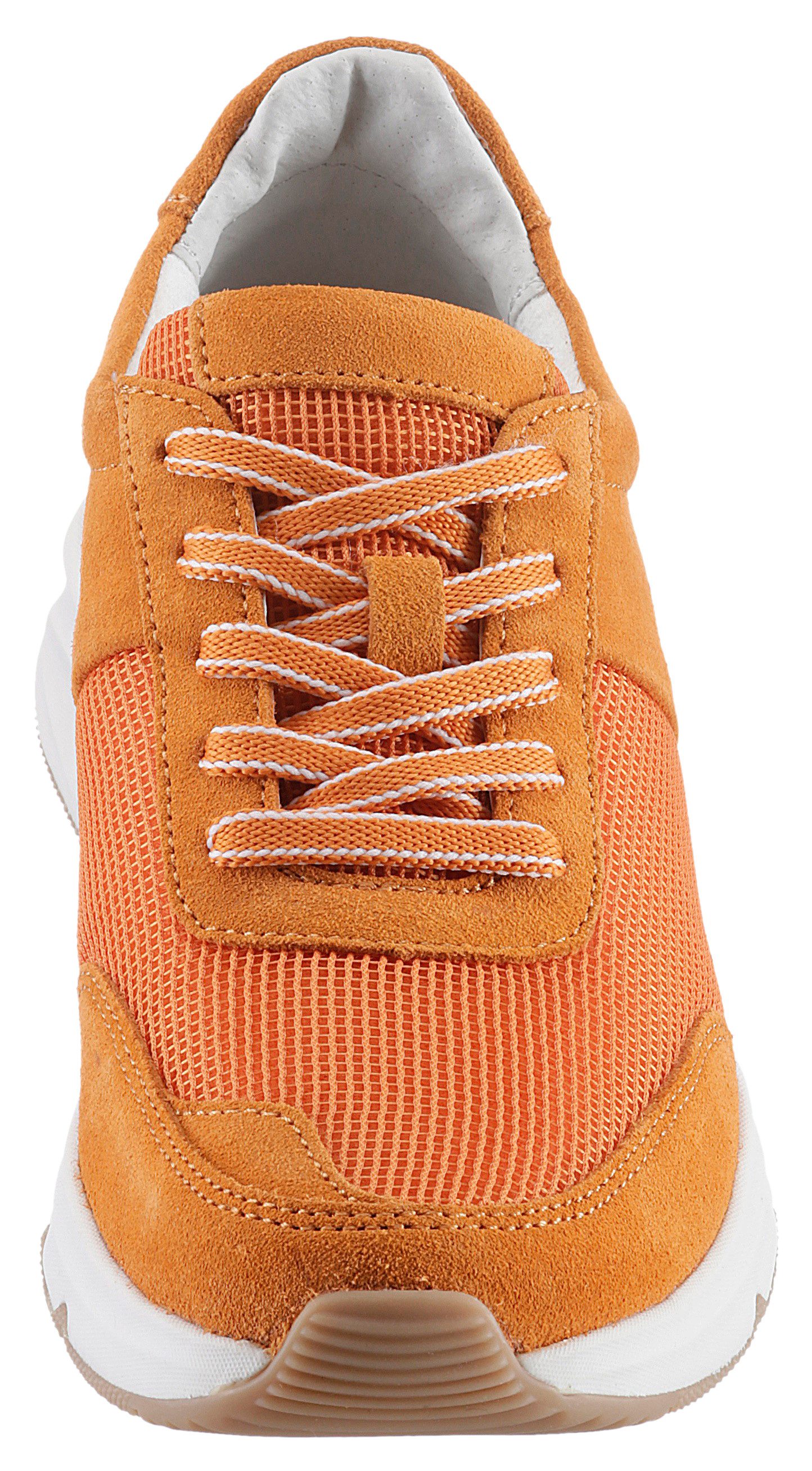 Gabor Rollingsoft Sneakers met sleehak vrijetijdsschoen, lage schoen, veterschoen, logo op de hiel