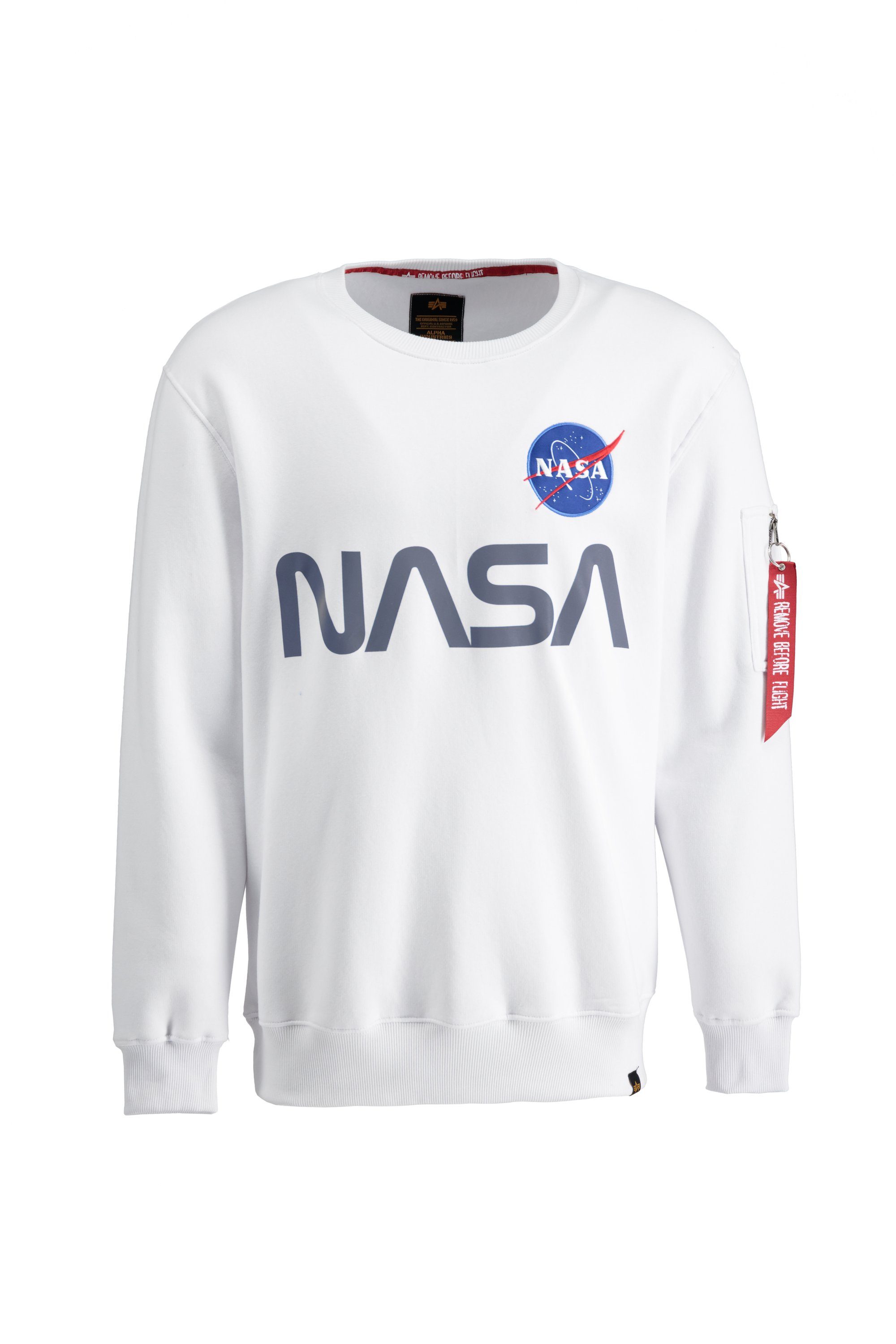 Alpha Industries Sweater Men Sweatshirts NASA Reflective Sweater