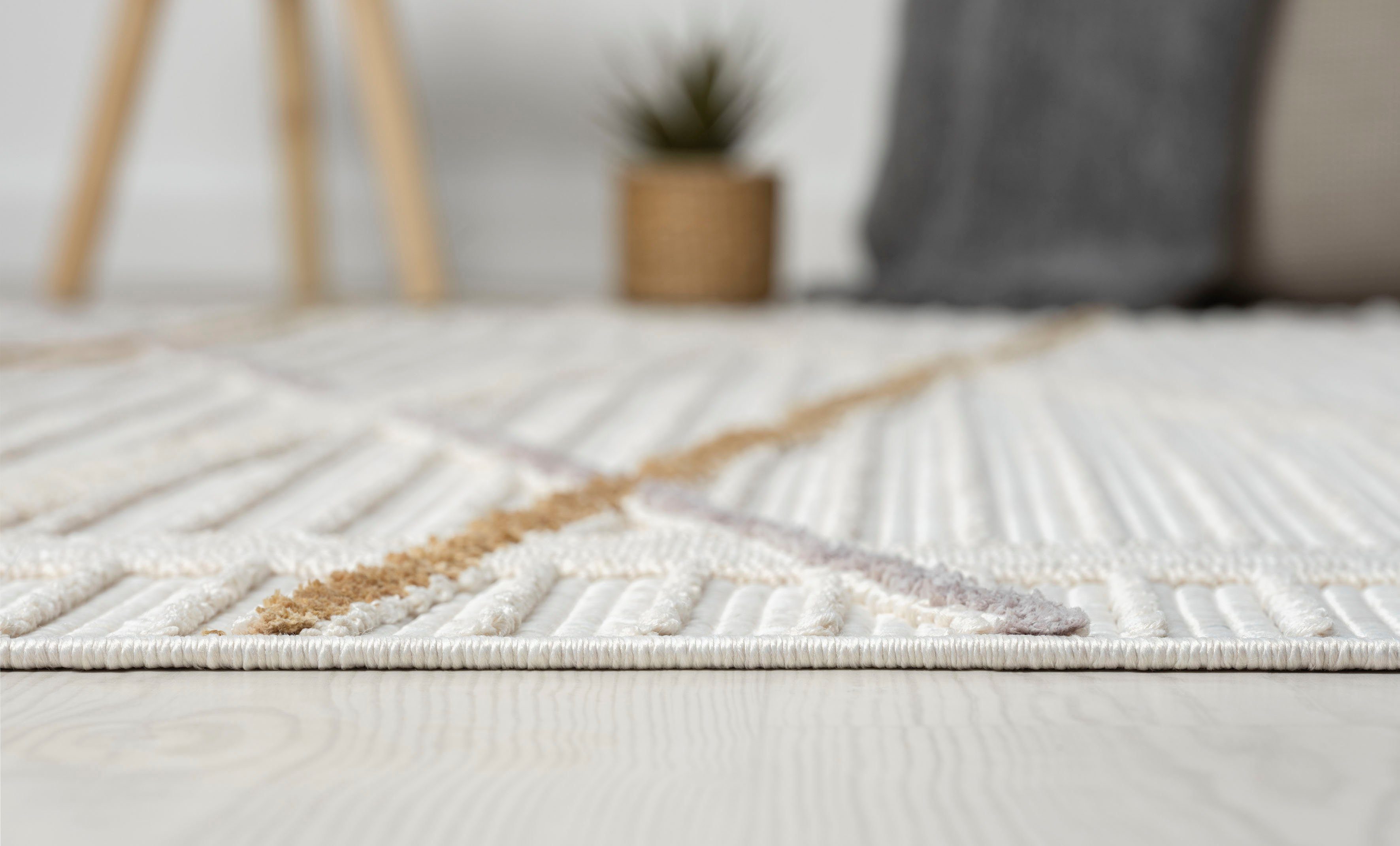 Myflair Möbel & Accessoires Vloerkleed Luana 1 voorraadopruiming Kortpolig, sisal-look, hoog-laag effect, met franjes, bijzonder zacht