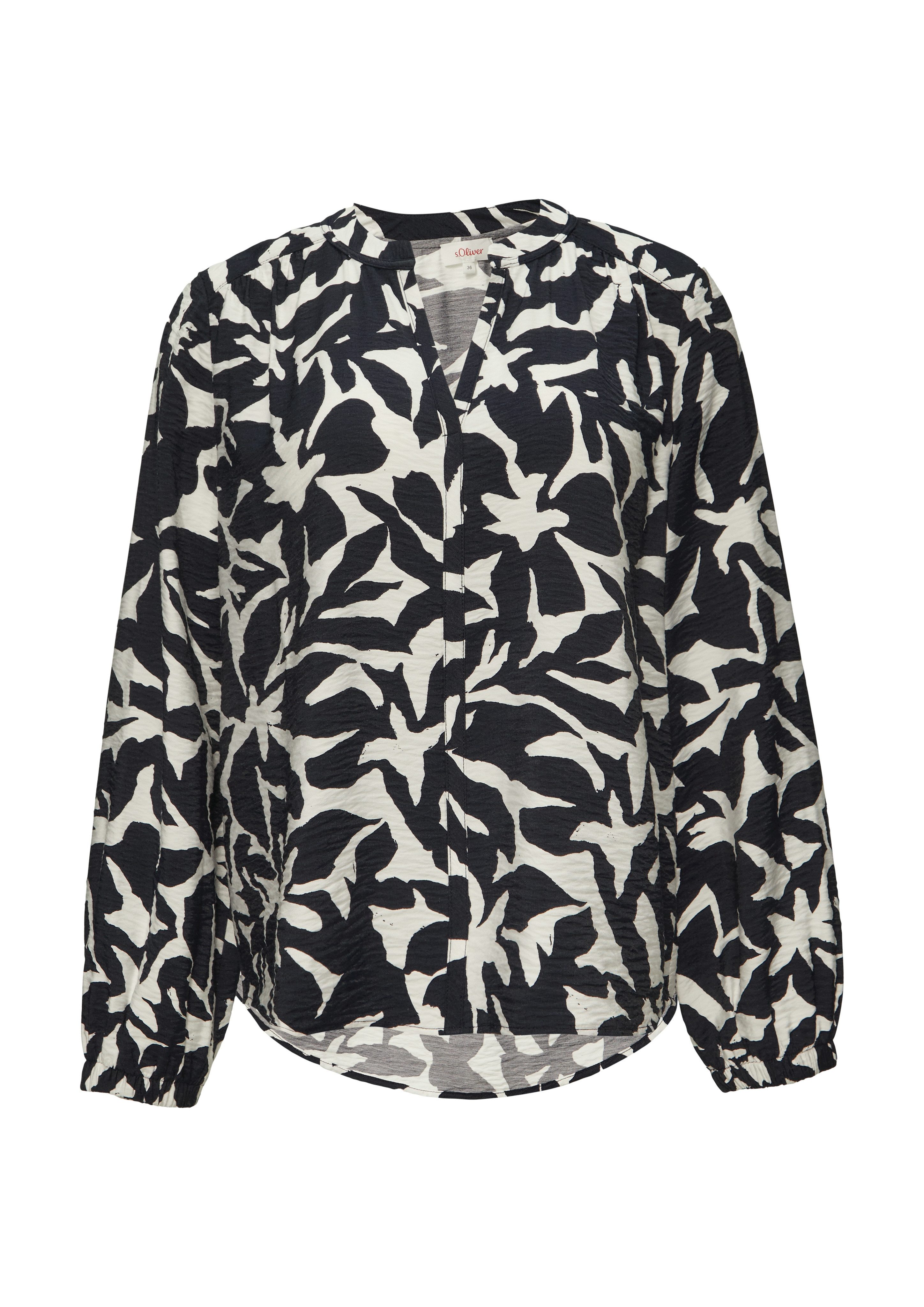 s.Oliver Blouse met lange mouwen met print all-over