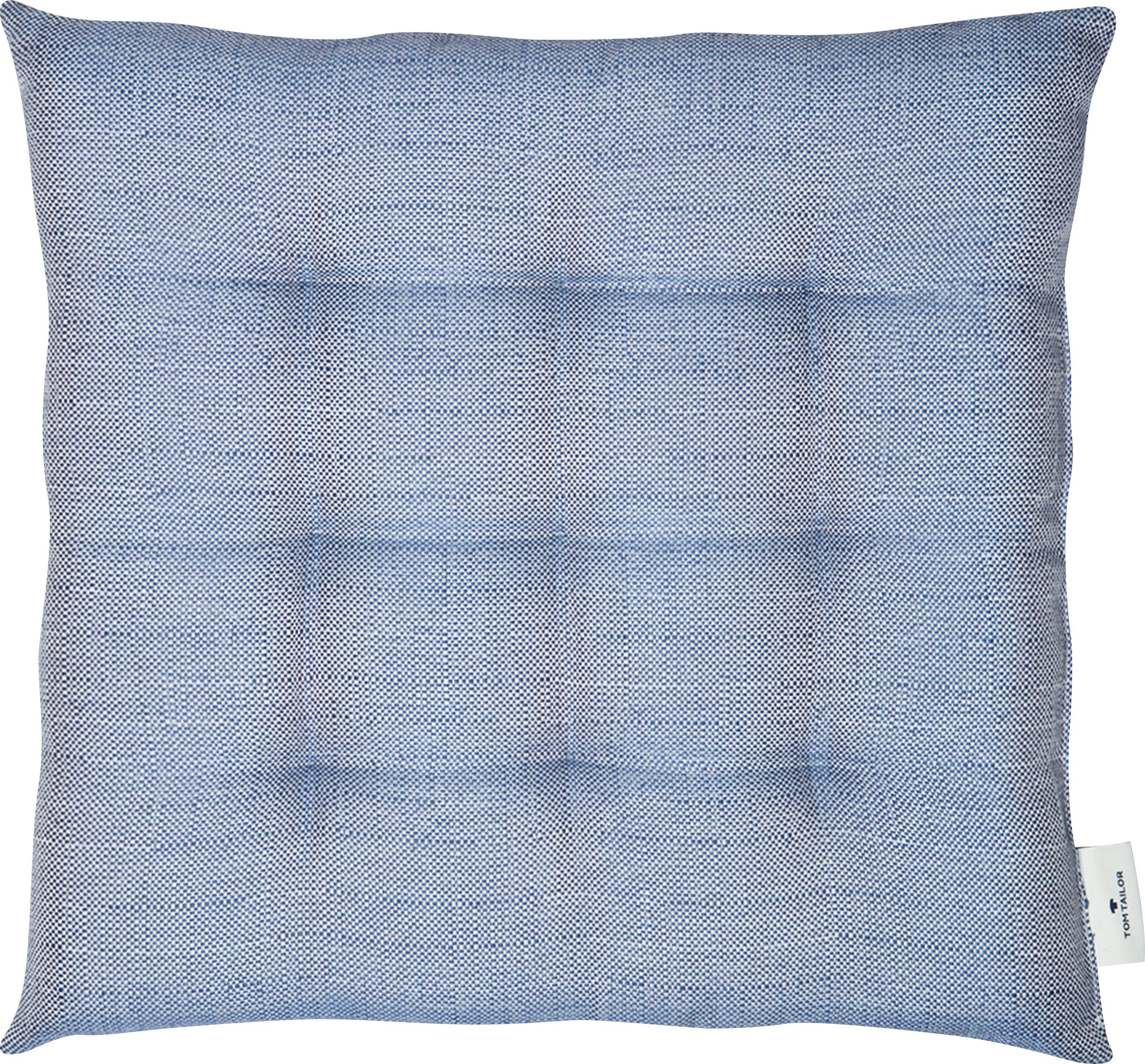 TOM TAILOR HOME Stoelkussen Fresh Stripe met modern krijtstreepdessin (1 stuk)