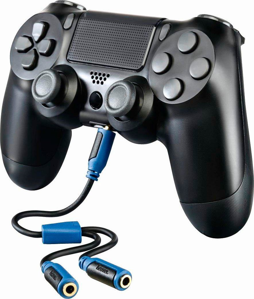 Hama Audio-adapter "Super Soft" voor PS4 headset-adapter