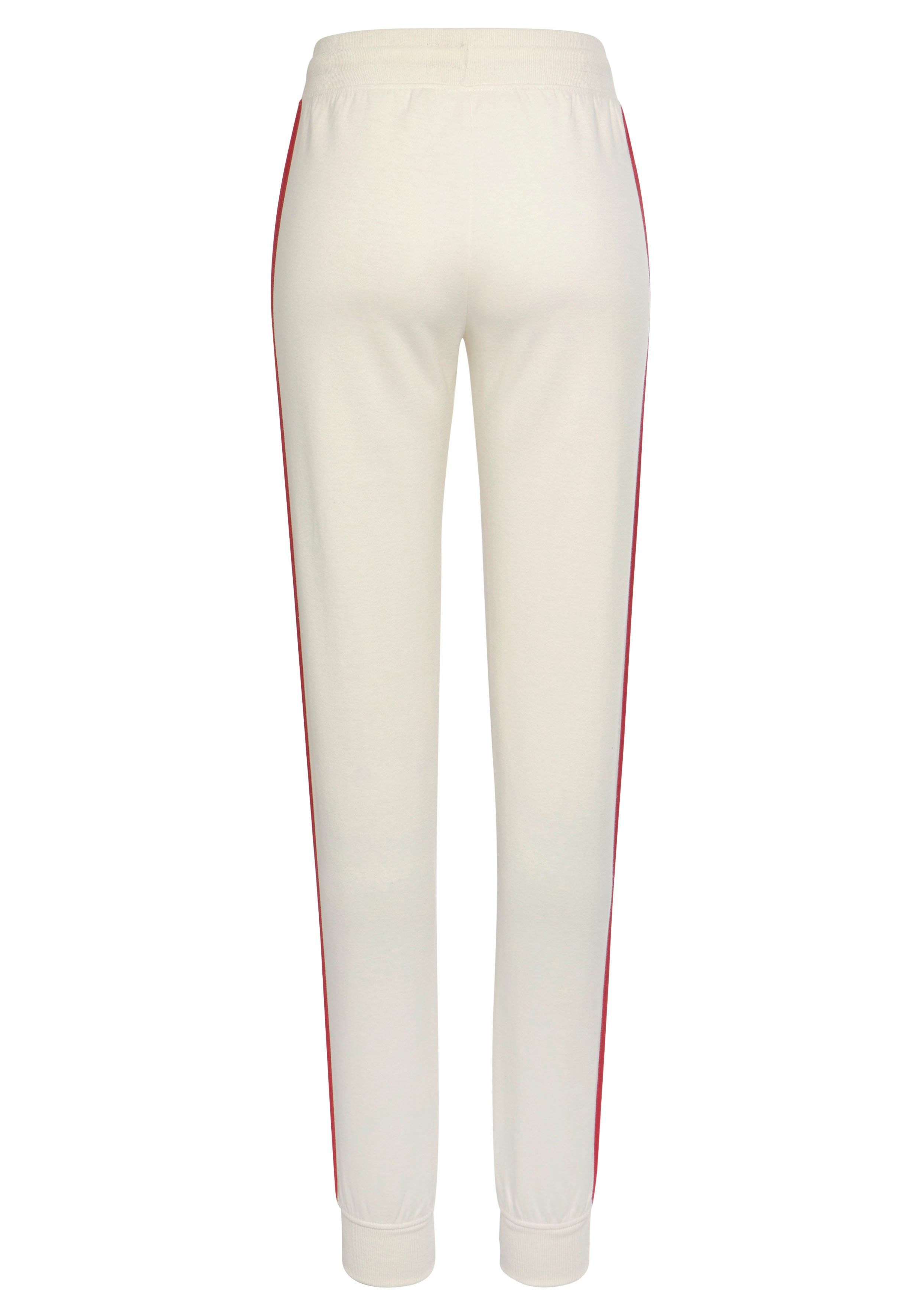 Vivance Sweatpants Sweathose met contrasterende accenten, loungeanzug (1-delig)