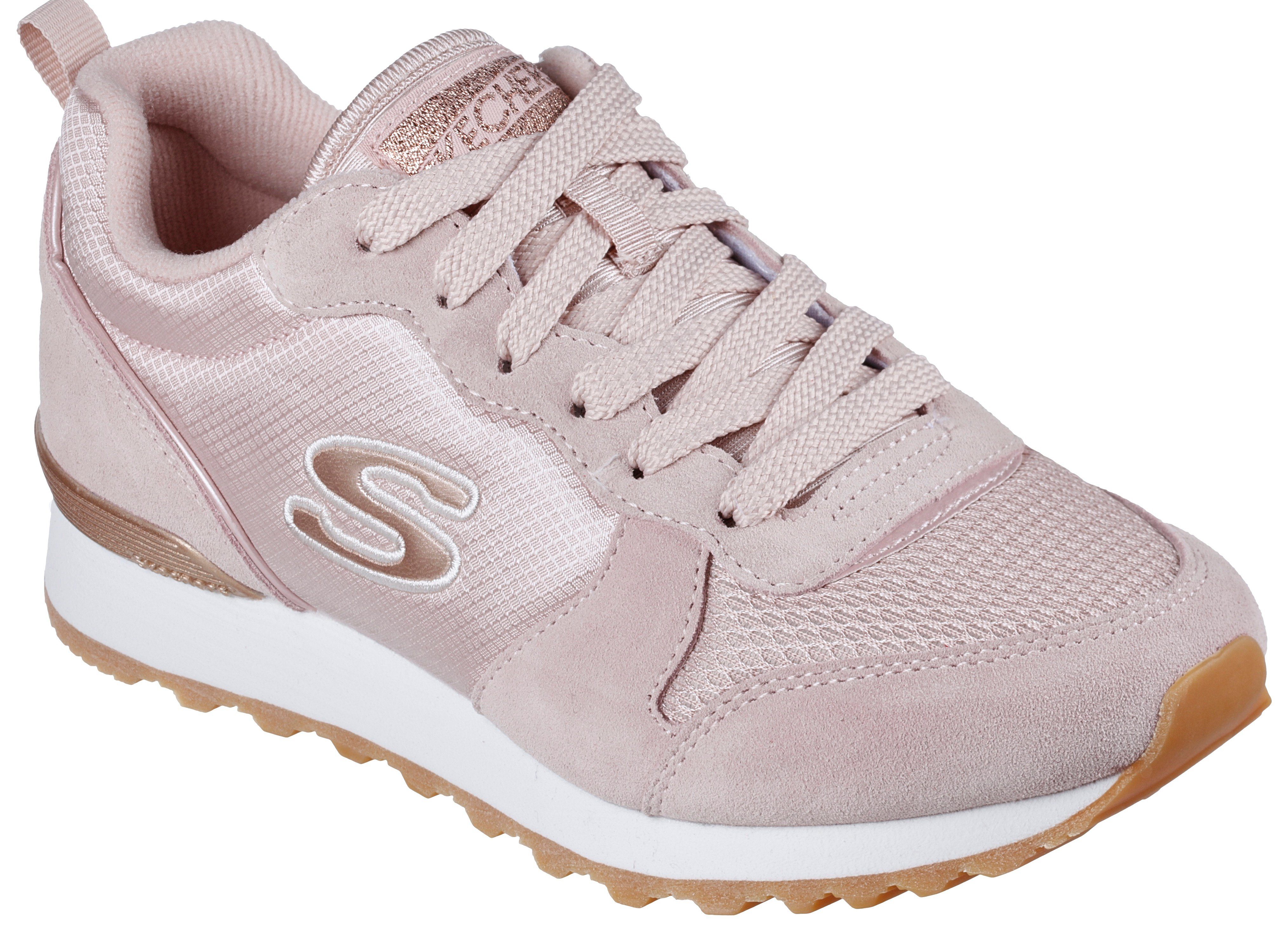 Skechers Sneakers OG 85 - GOLDN GURL Veterschoen, originele retro-jogginschoen met Air-Cooled Memory Foam®