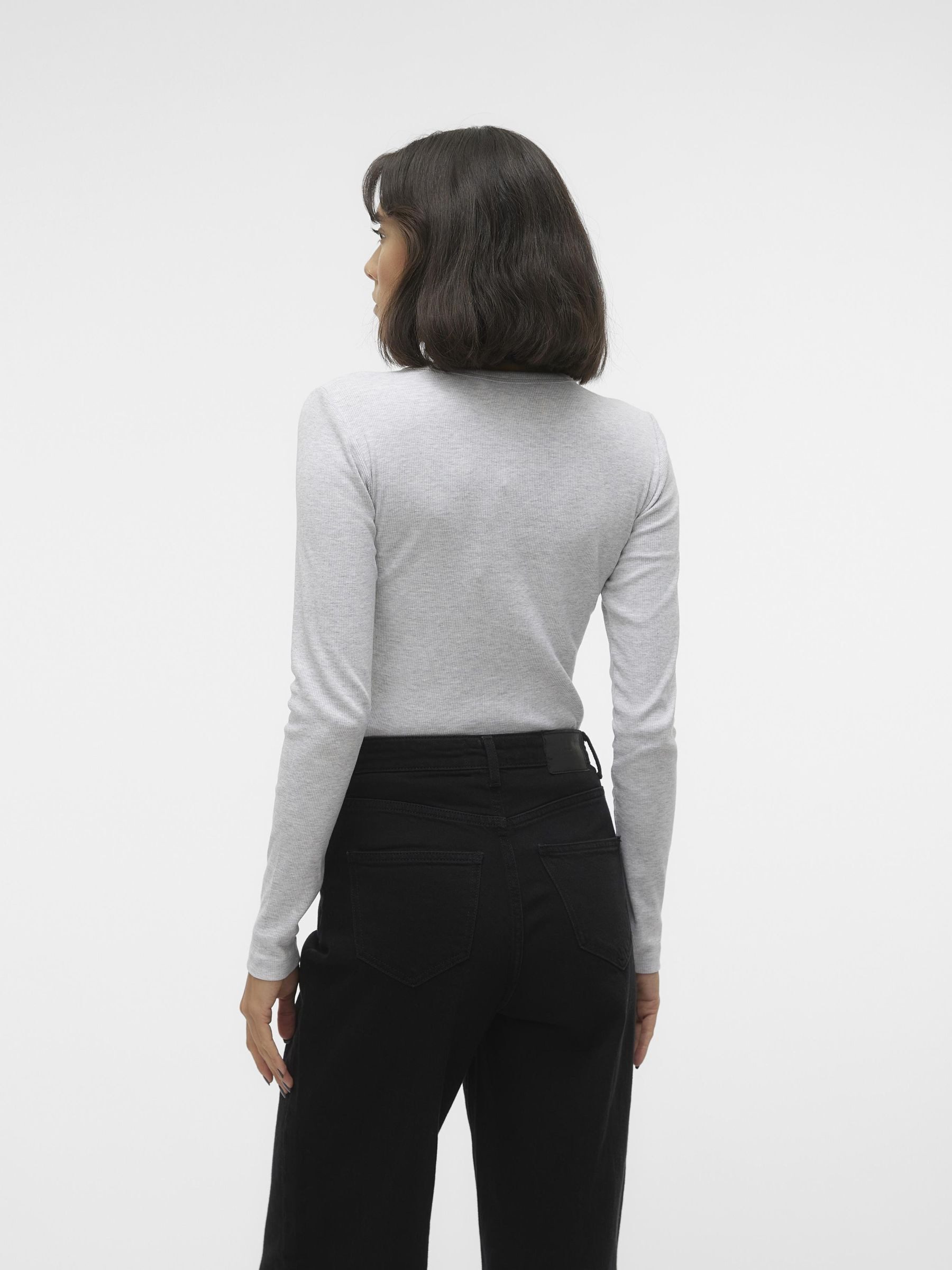 Vero Moda Shirt met lange mouwen VMCHLOE LS SHORT TOP JRS NOOS