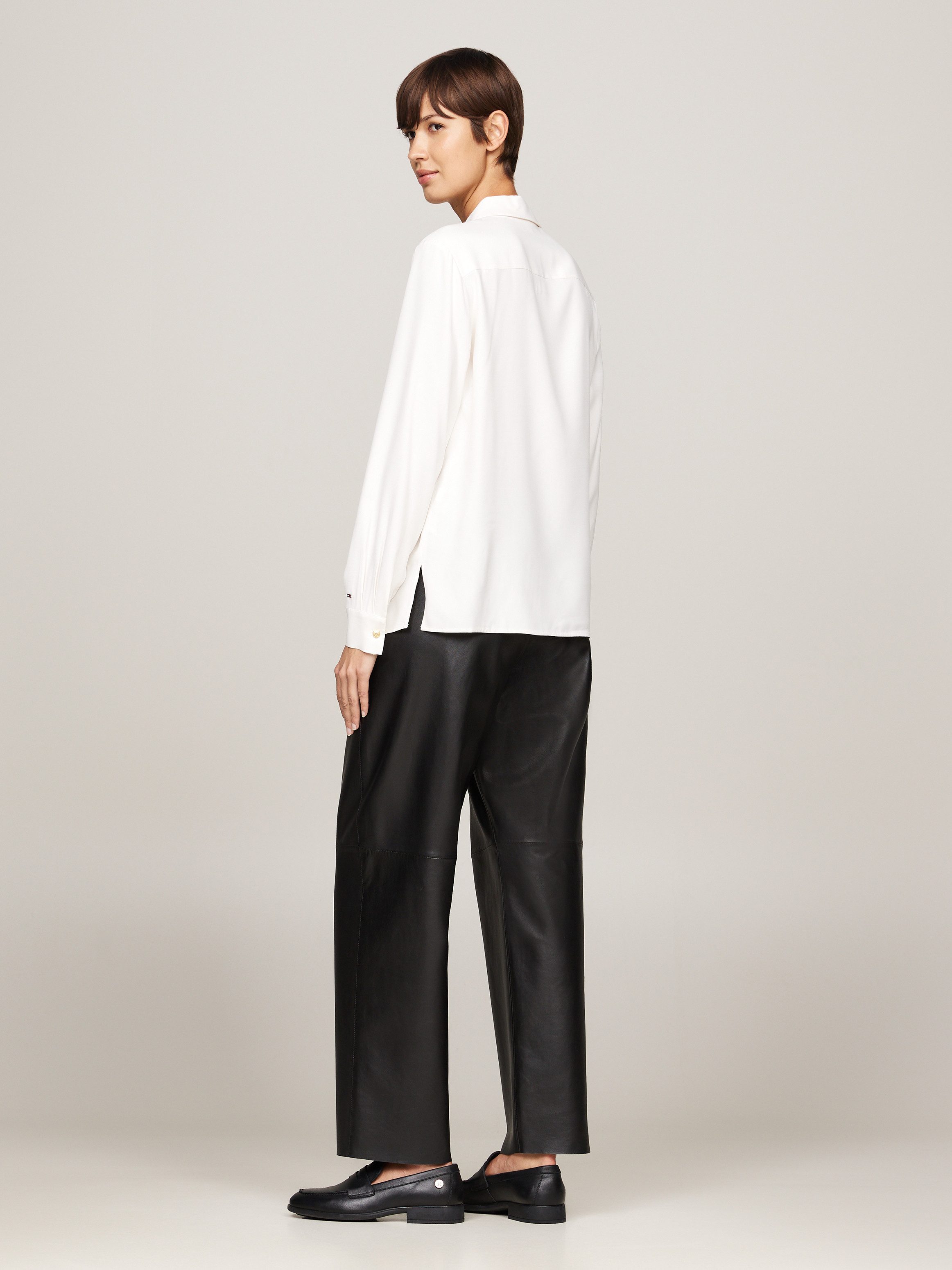 Tommy Hilfiger Blouse met lange mouwen met logovlag