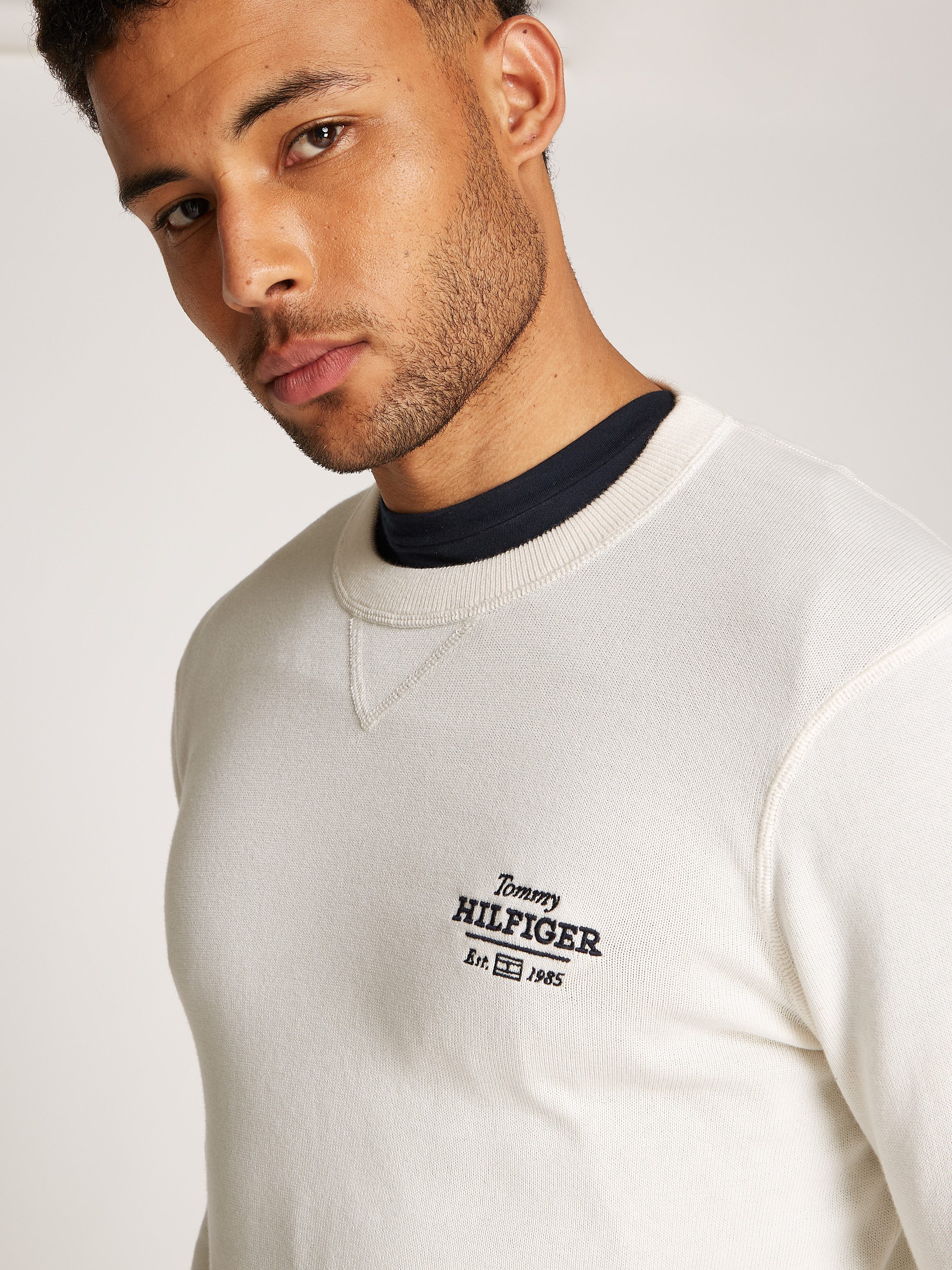 Tommy Hilfiger Trui met ronde hals GRAPHIC COTTON CREW