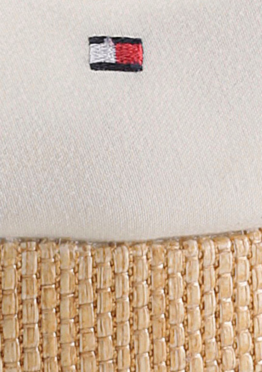 Tommy Hilfiger Sandaaltjes ICONIC ELBA SLING BACK WEDGE zomerschoen, sandaal, sleehak, met jute bekleding