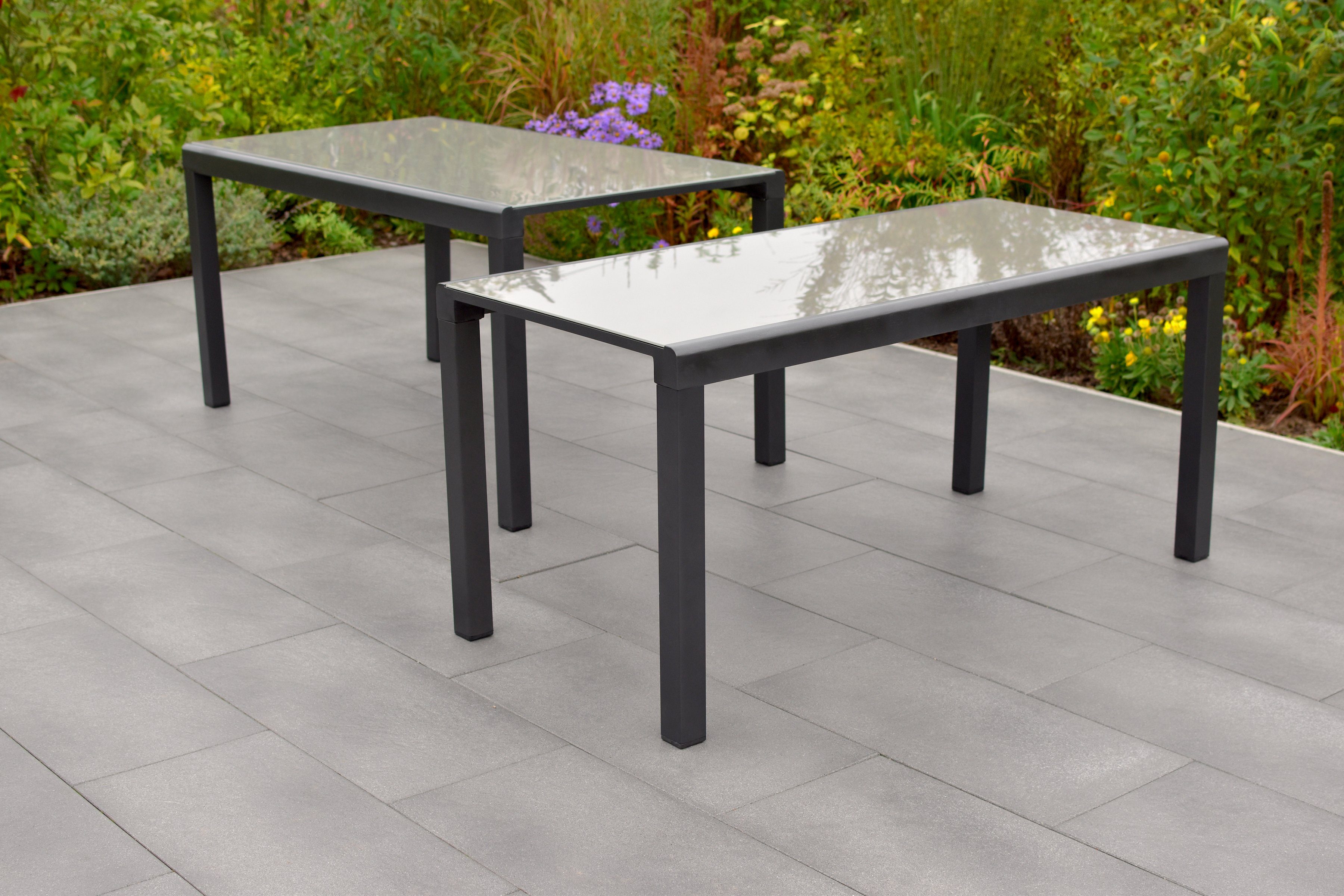MERXX Tuintafel Flex uitschuifbare tafel uitbreidbaar, bxd: ca. 89/75 x 160/320 cm, kan ook afzonderlijk worden gebruikt