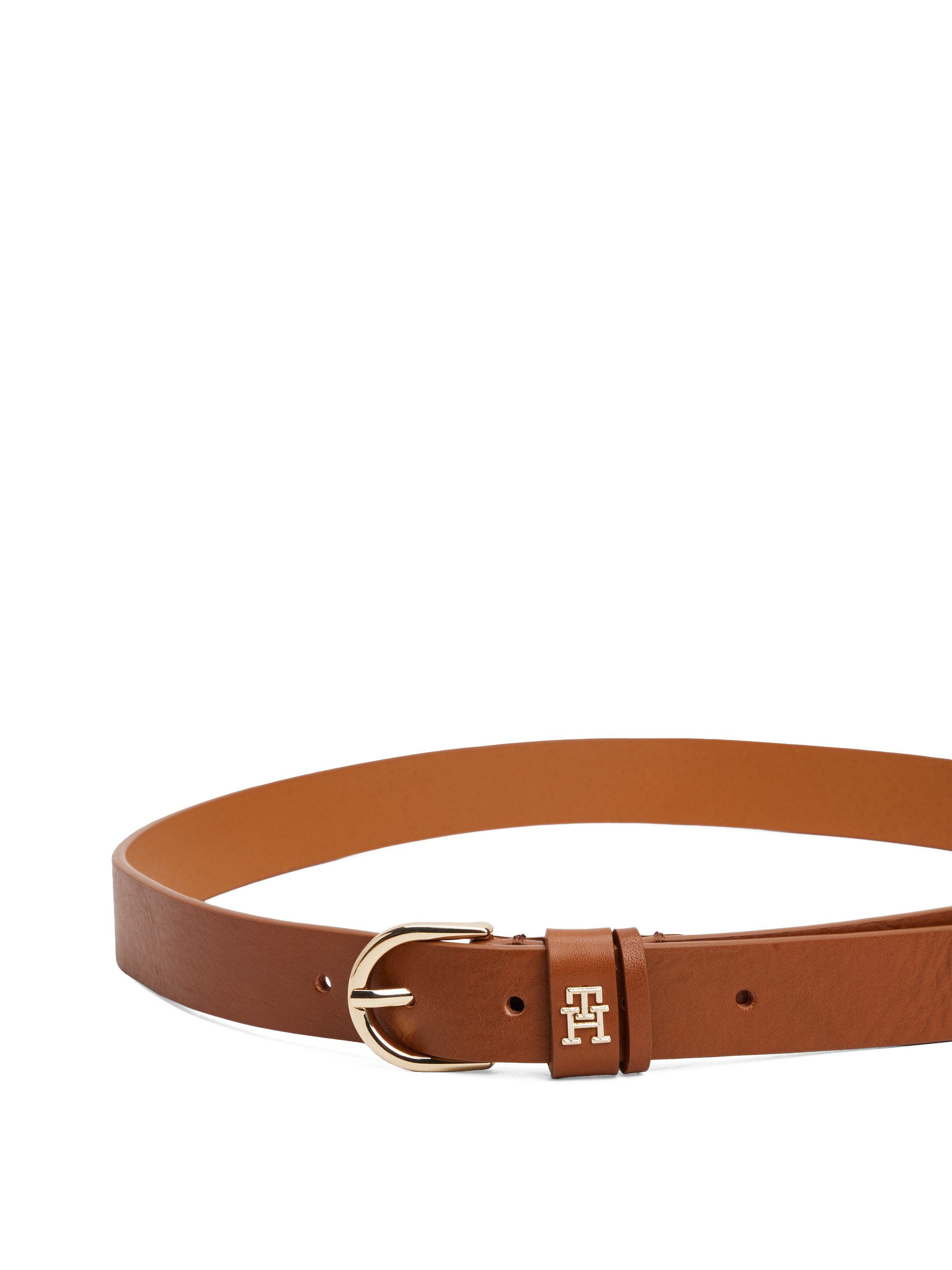 Tommy Hilfiger Leren riem ESSENTIAL EFFORTLESS 2.5 Logo-embleem, zachte haptiek, ovale eenvoudige pin sluiting