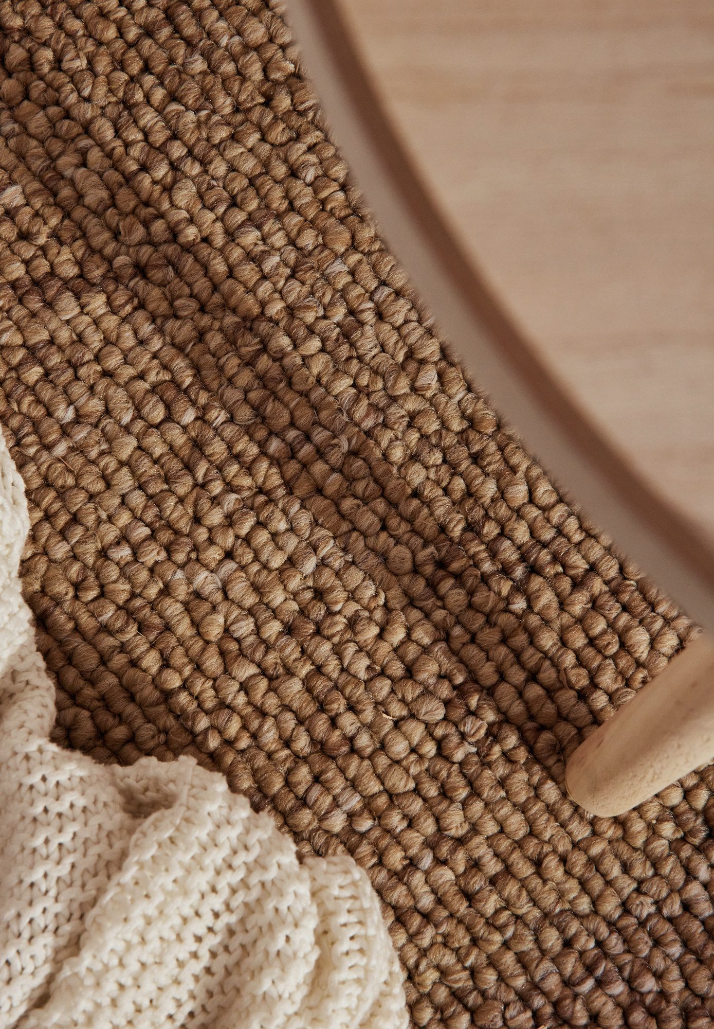 ELLE DECORATION Vloerkleed Rocco Duurzaam, loper, wasbaar, woonkamer, eetkamer, wol-look