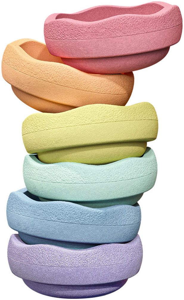 Stapelstein Balancetrainer Stapelstein® Original Mini regenboog pastel (set, 6-delig)
