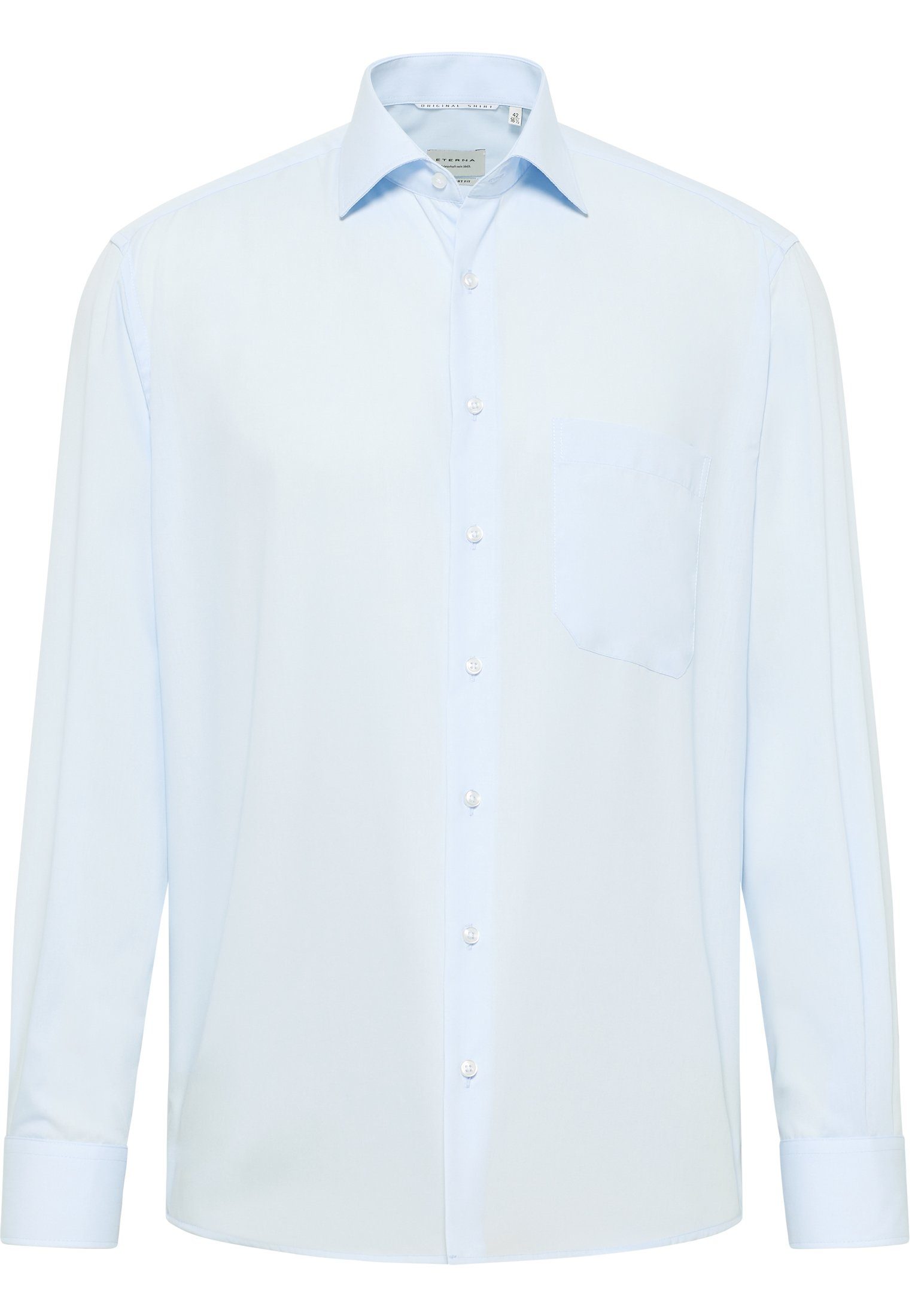 Eterna Overhemd met lange mouwen Comfort fit NON IRON (strijkvrij)