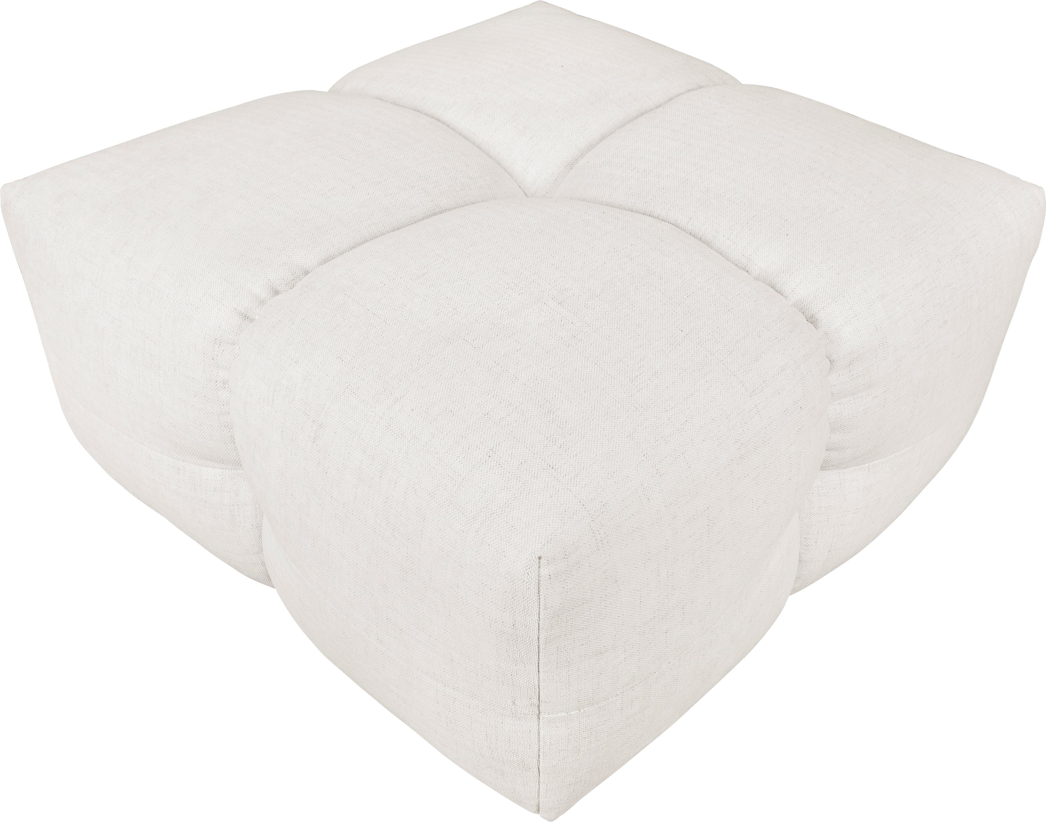 LeGer Home by Lena Gercke Hocker TALISHA zitpoef, moderne quilt, afmetingen: 84/93/43 cm