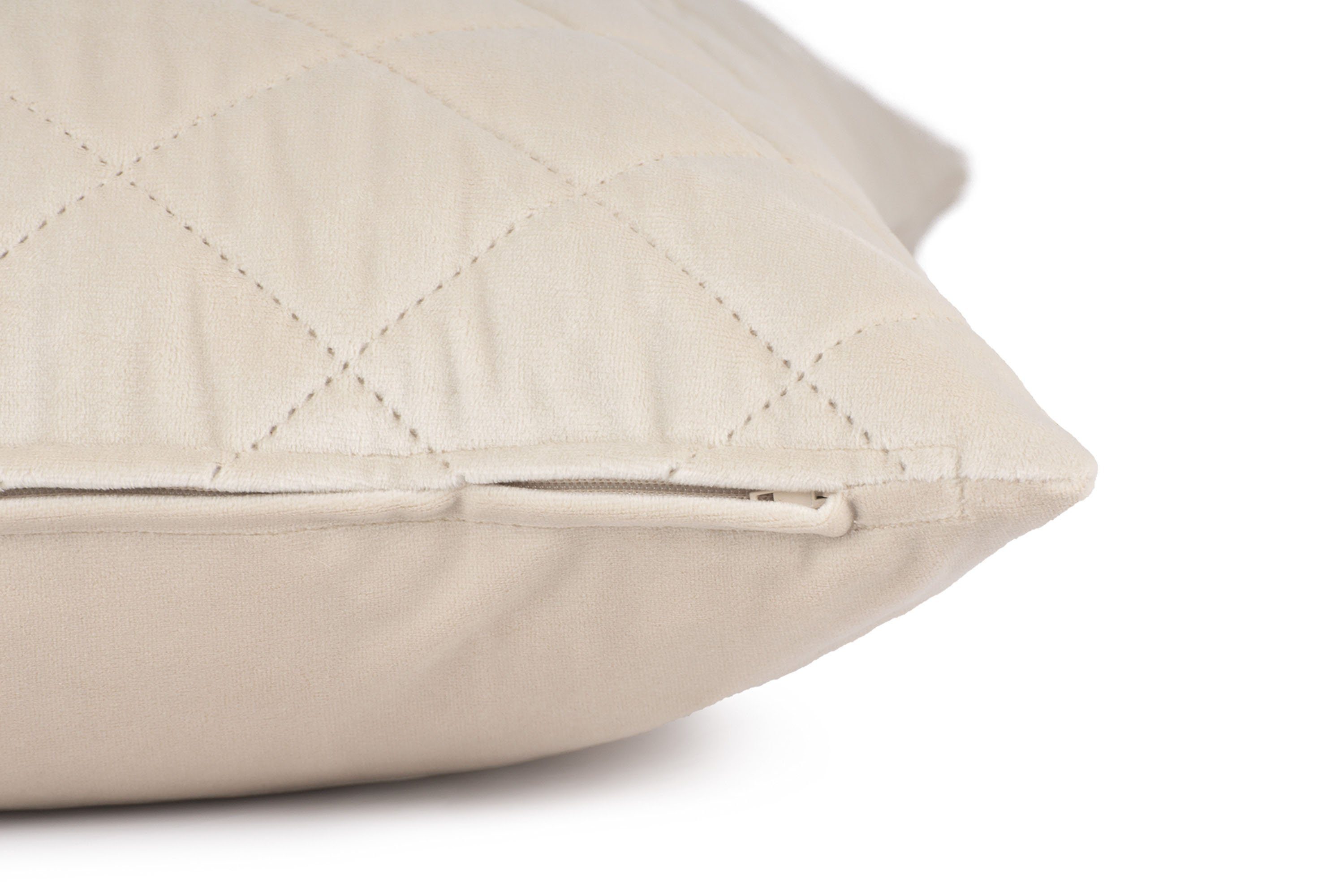TOM TAILOR HOME Sierkussen FrenchVelvet Quilt Kussenovertrek zonder vulling(1 stuk)